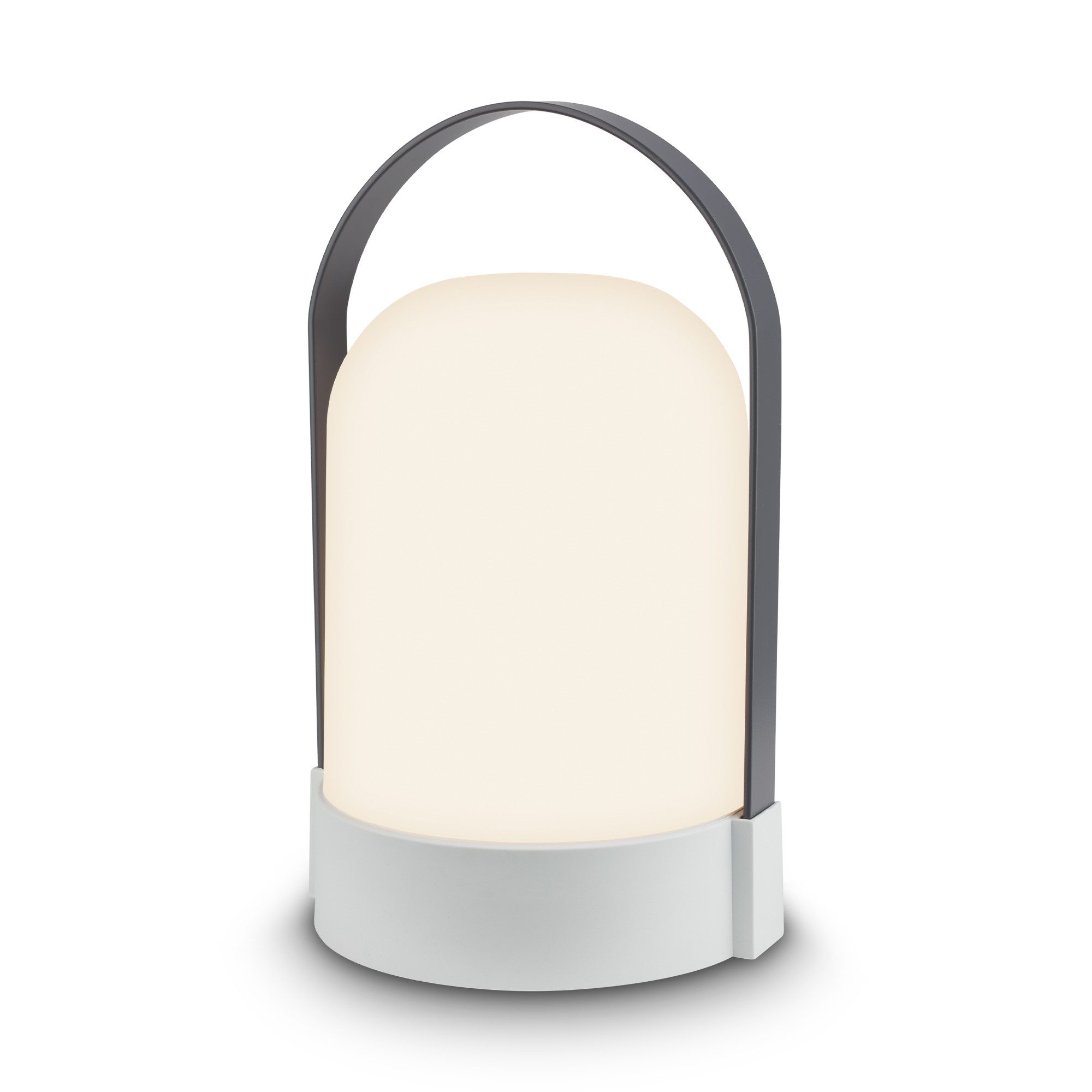 Briloner Leuchten Tischleuchte LED Tischlampe Warmweiß Akku dimmbar Indoor Outdoor, Single - BIG, LED fest integriert, 3000K - Warmweiß