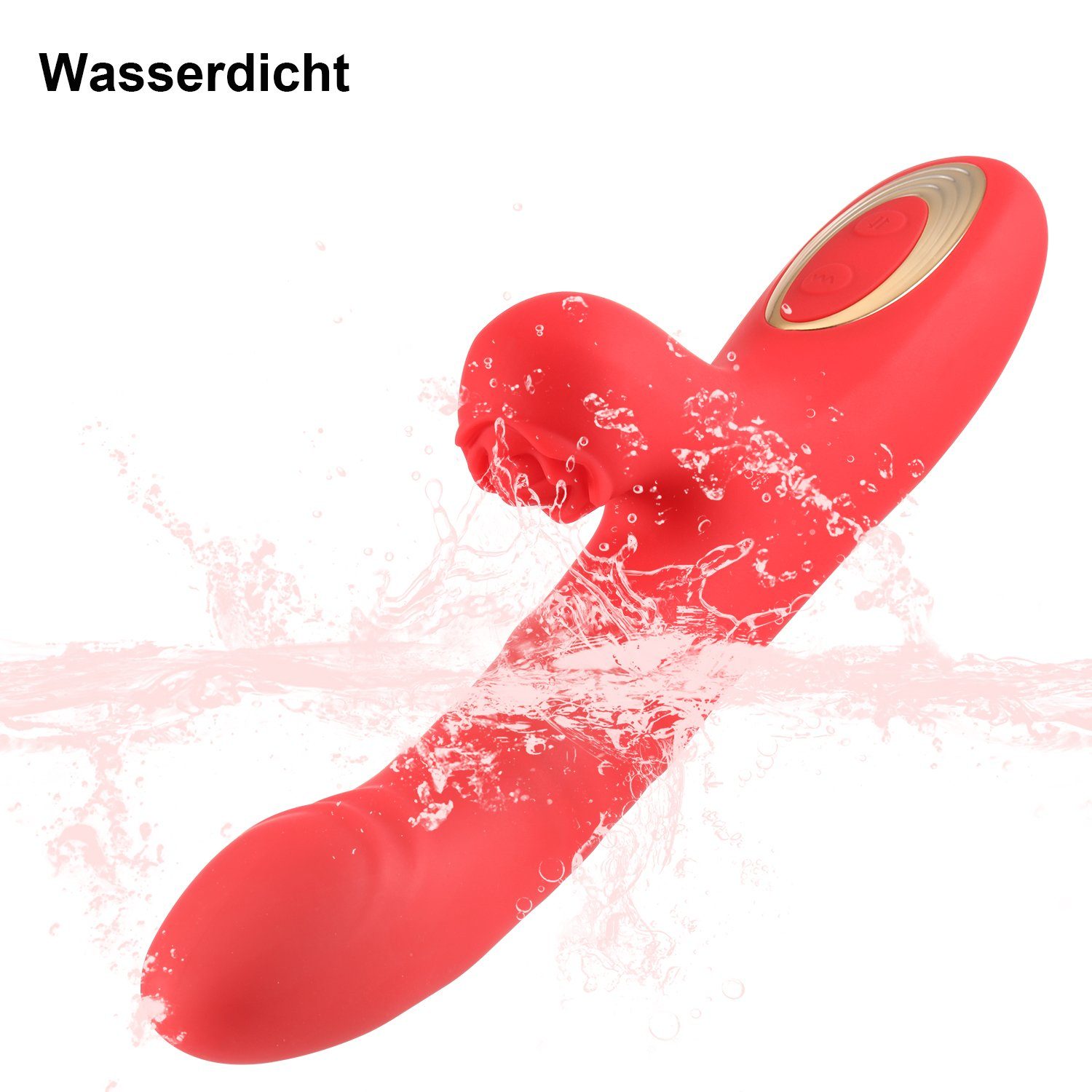 10 mit Frauen, Anal Realistischer LOVONLIVE Paare, Rabbit-Vibrator G-Punkt für und Vibrator für Klitoris Vibrationsmodi Rabbit sie Stoßfunktion Dildo Vibratoren 10