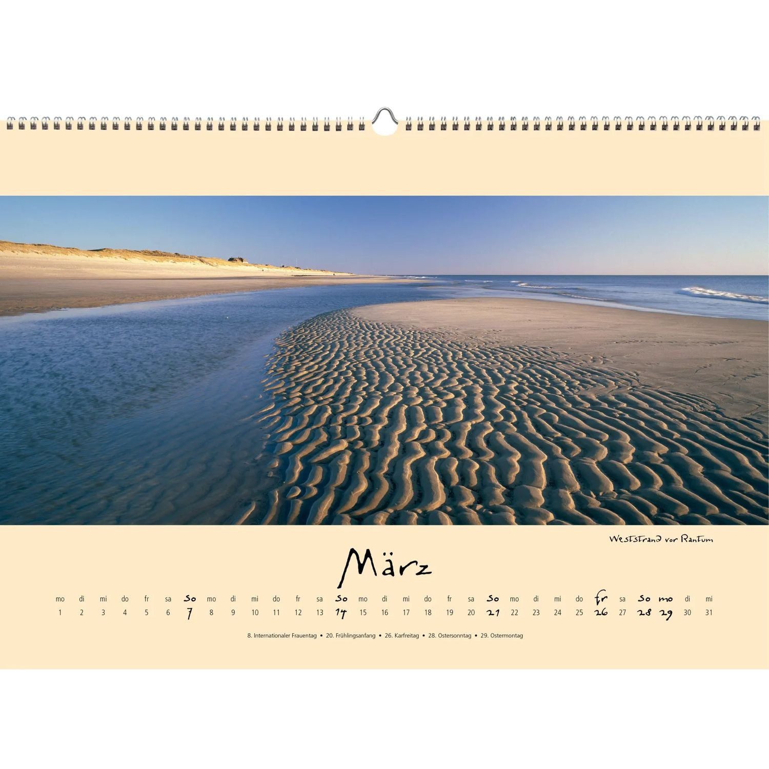 Panoramakalender Sylt-die Insel 2027 Panoramakalender – Bild 4 von 5