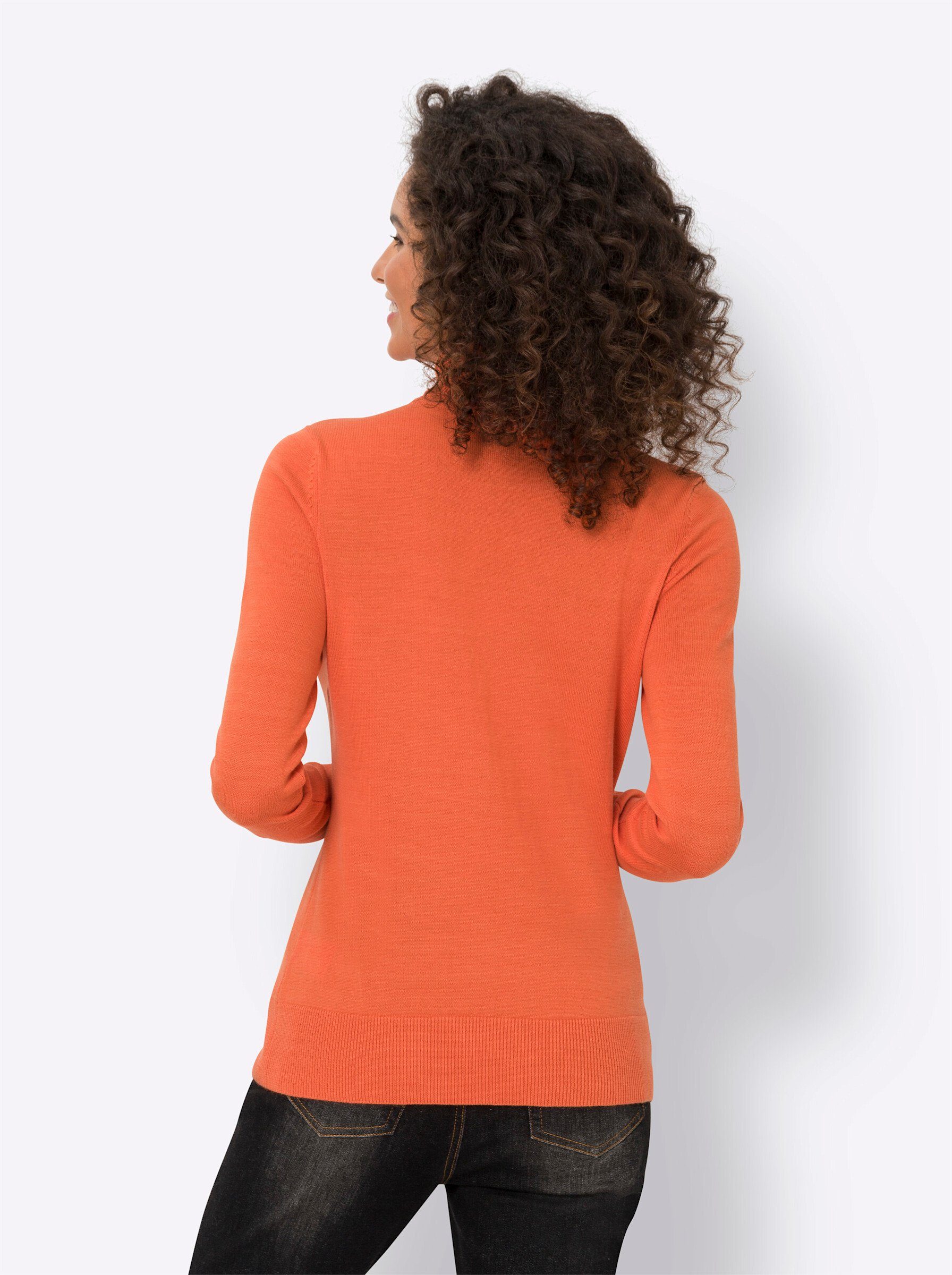 heine Strickpullover orange