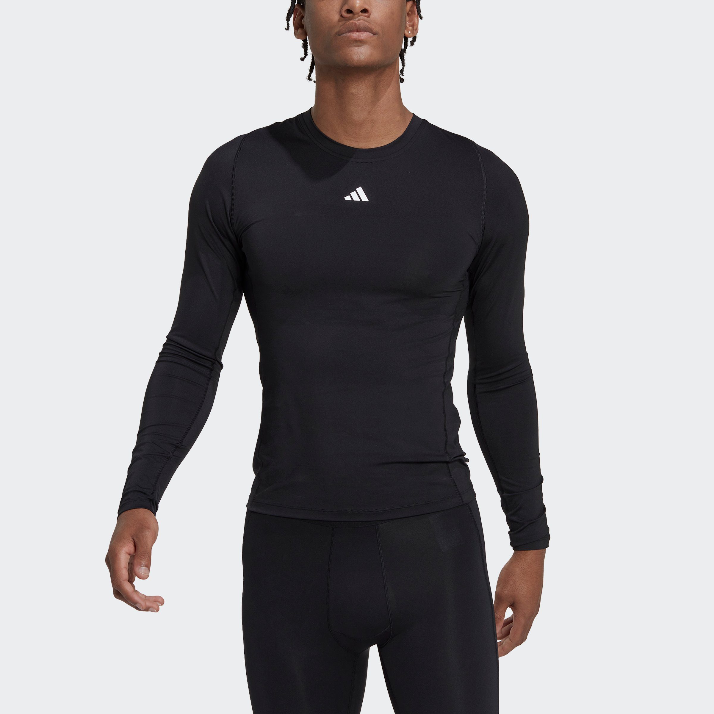 adidas Performance Funktionsshirt TECHFIT Black LONGSLEEVE TRAINING