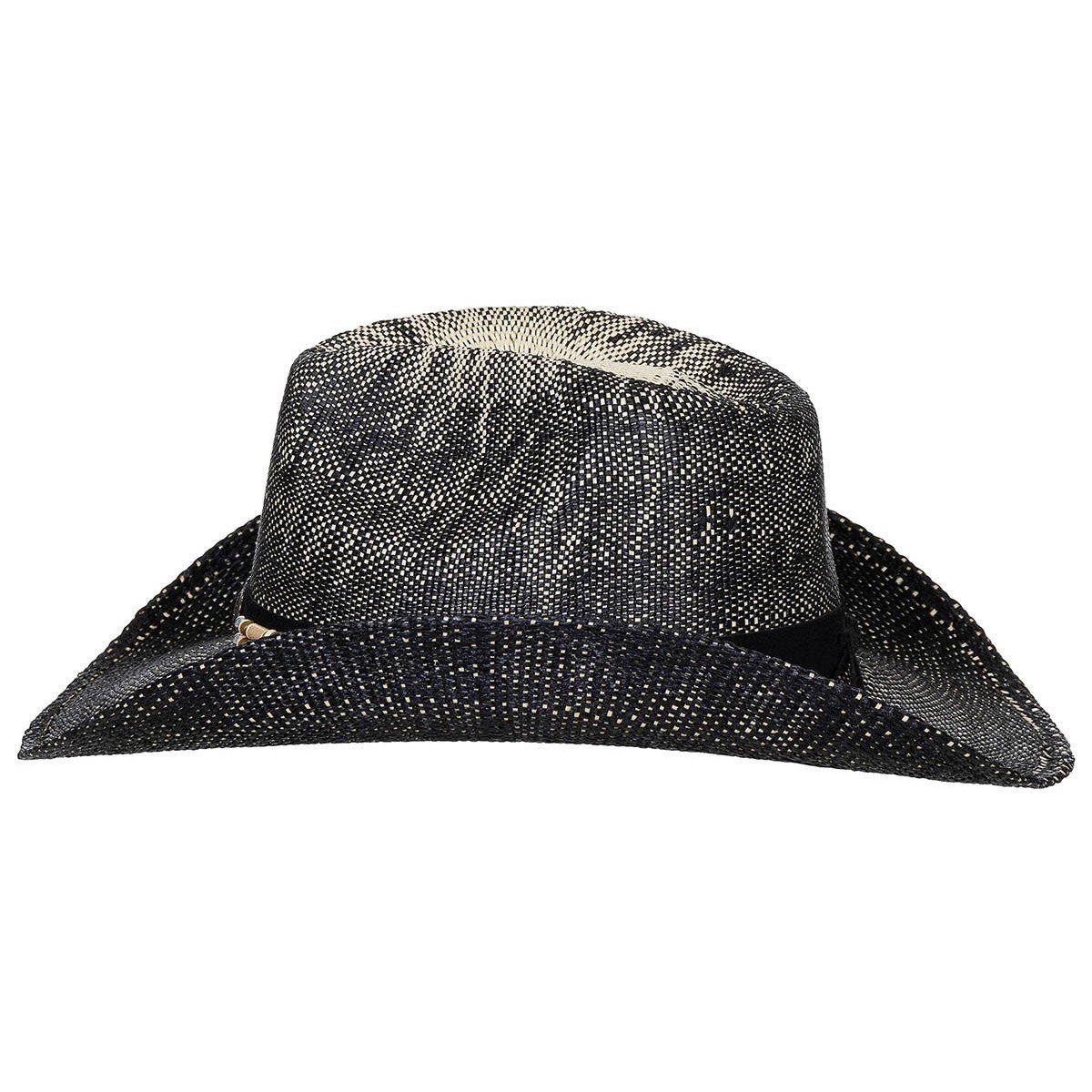 FoxOutdoor Hutband, Strohhut, schwarz-braun Western Texas, mit Style Hutband Strohhut mit