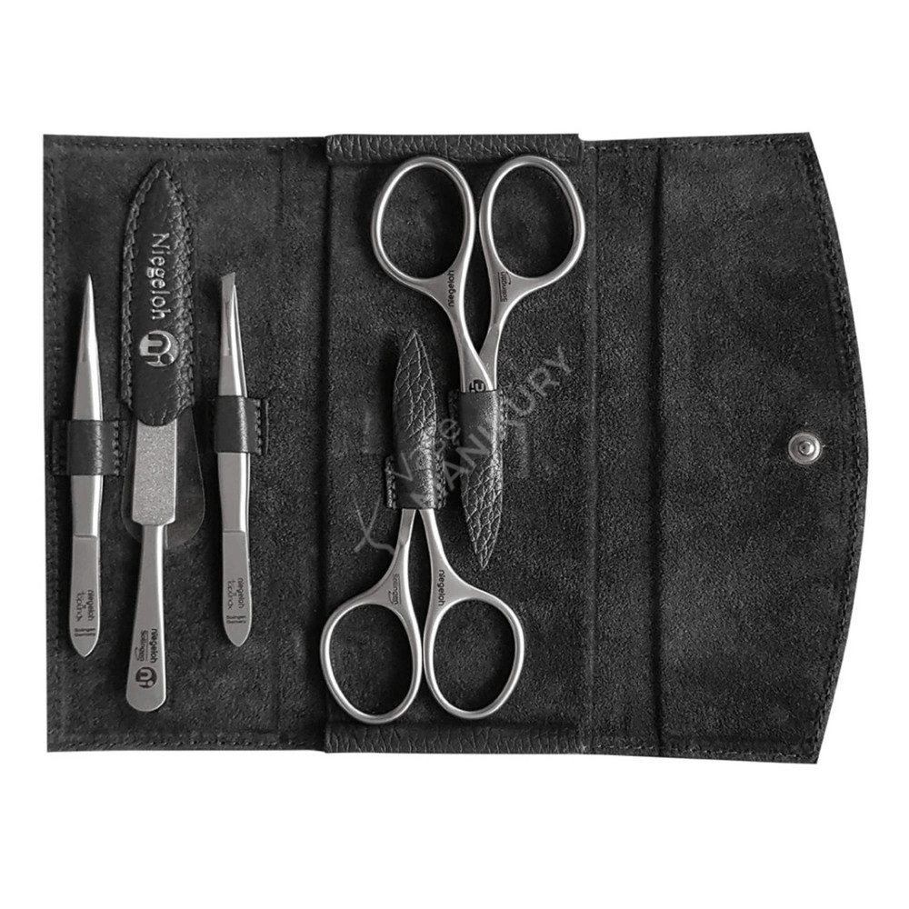 Niegeloh Solingen Maniküre-Etui Etui Modell Manhattan L Grau - Made in Solingen, 1 tlg.