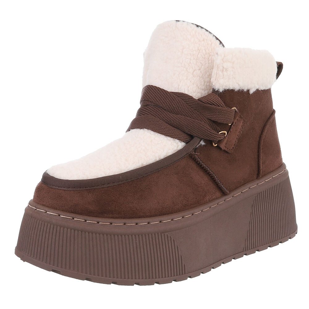 Ital-Design Modische Plateau-Stiefel mit Schnürung für günstig online kaufen