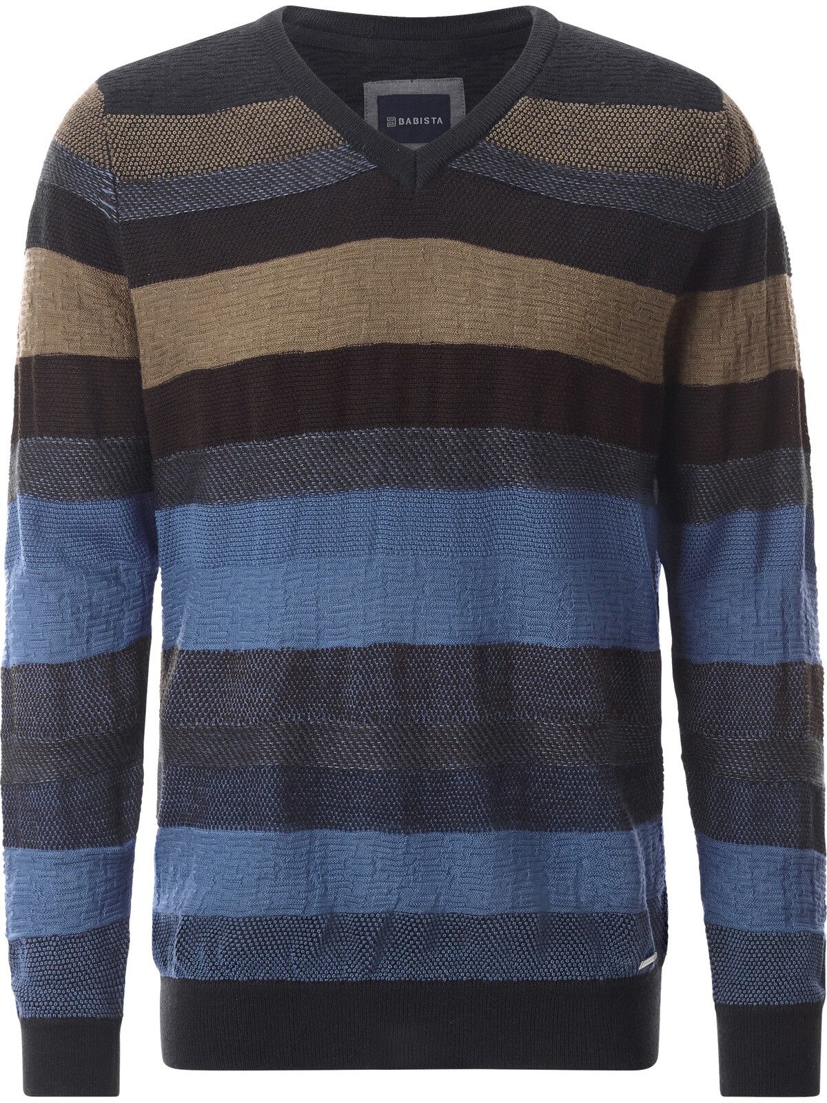 Babista V-Ausschnitt-Pullover SOLEMARLI mit wärmender Merinowolle