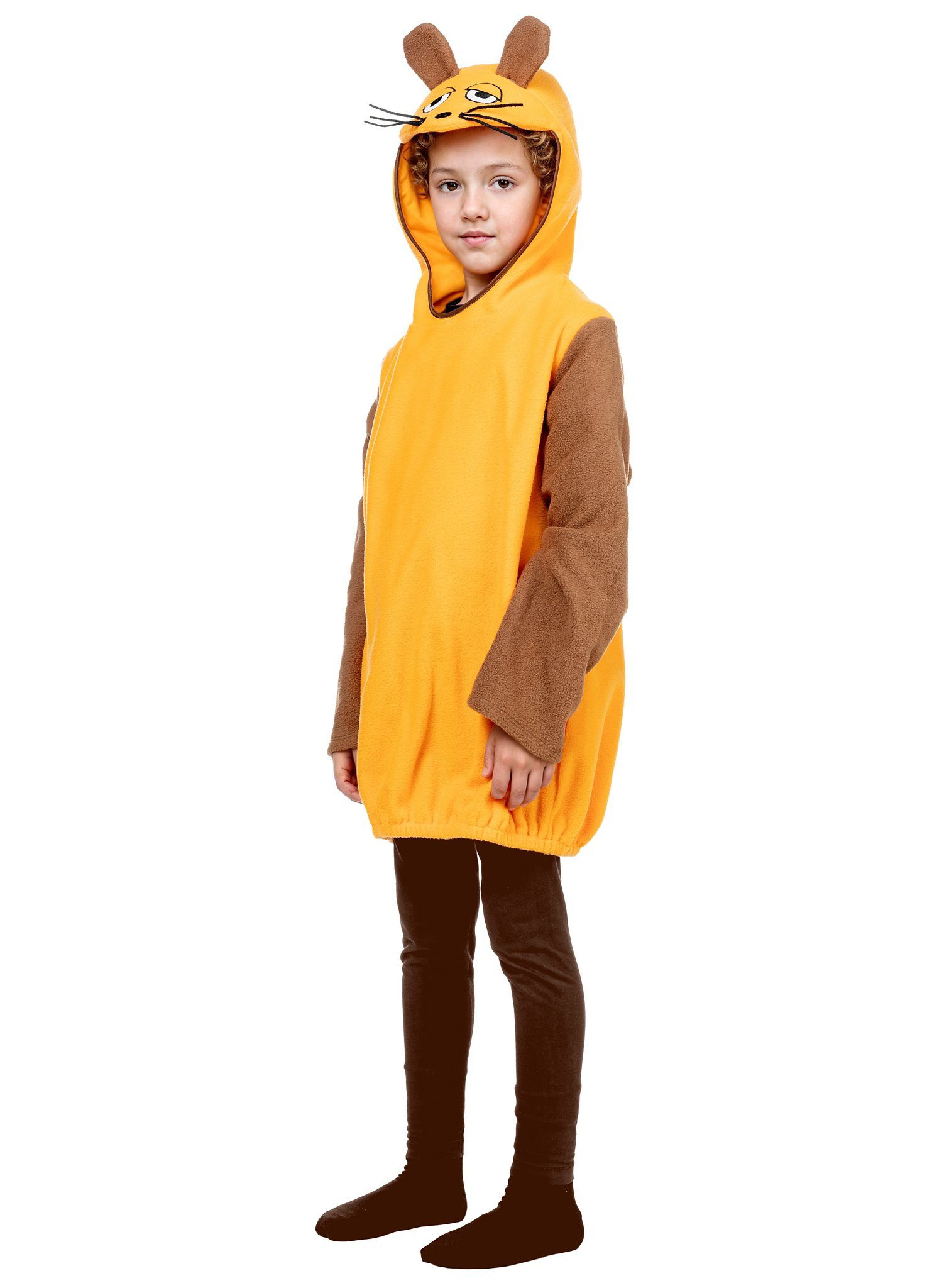 Maskworld Kostüm Die Sendung mit der Maus Kostüm - Fasching Hoodie, Offizielles Kinderkostüm der Sendung mit der Maus