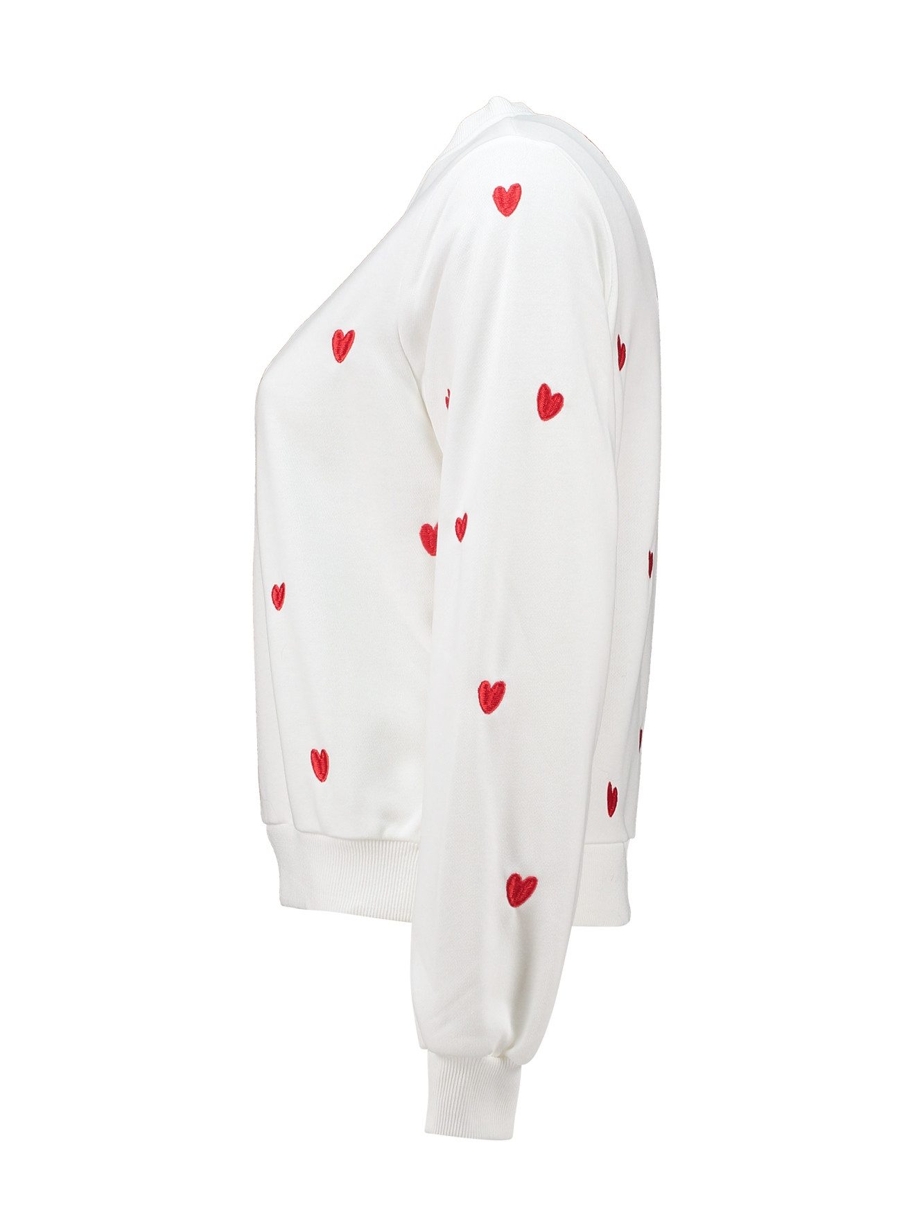 HaILY’S T-Shirt LS C SW Lo44ra, white/dred heart