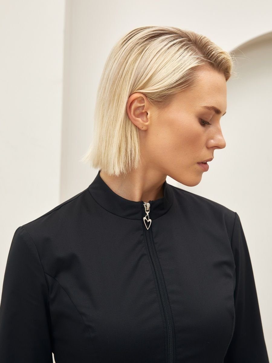 STM Company Kittelschürze Medizinische Bluse mit Schößchen, (3/4 Ärmel), Arbeitskleidung & Berufsbekleidung