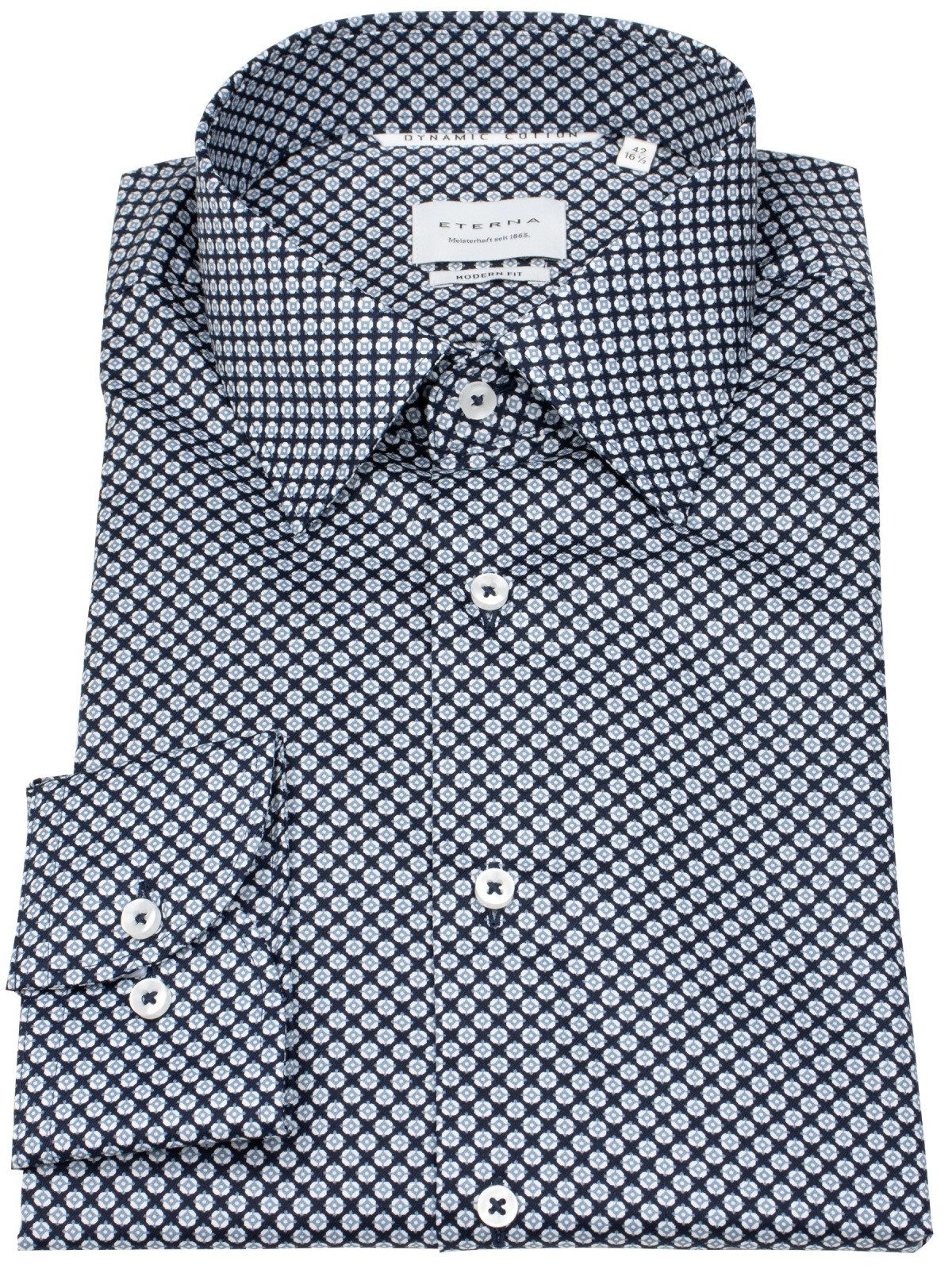 Eterna Businesshemd Modern Fit extra langer Arm leicht tailliert bügelfrei
