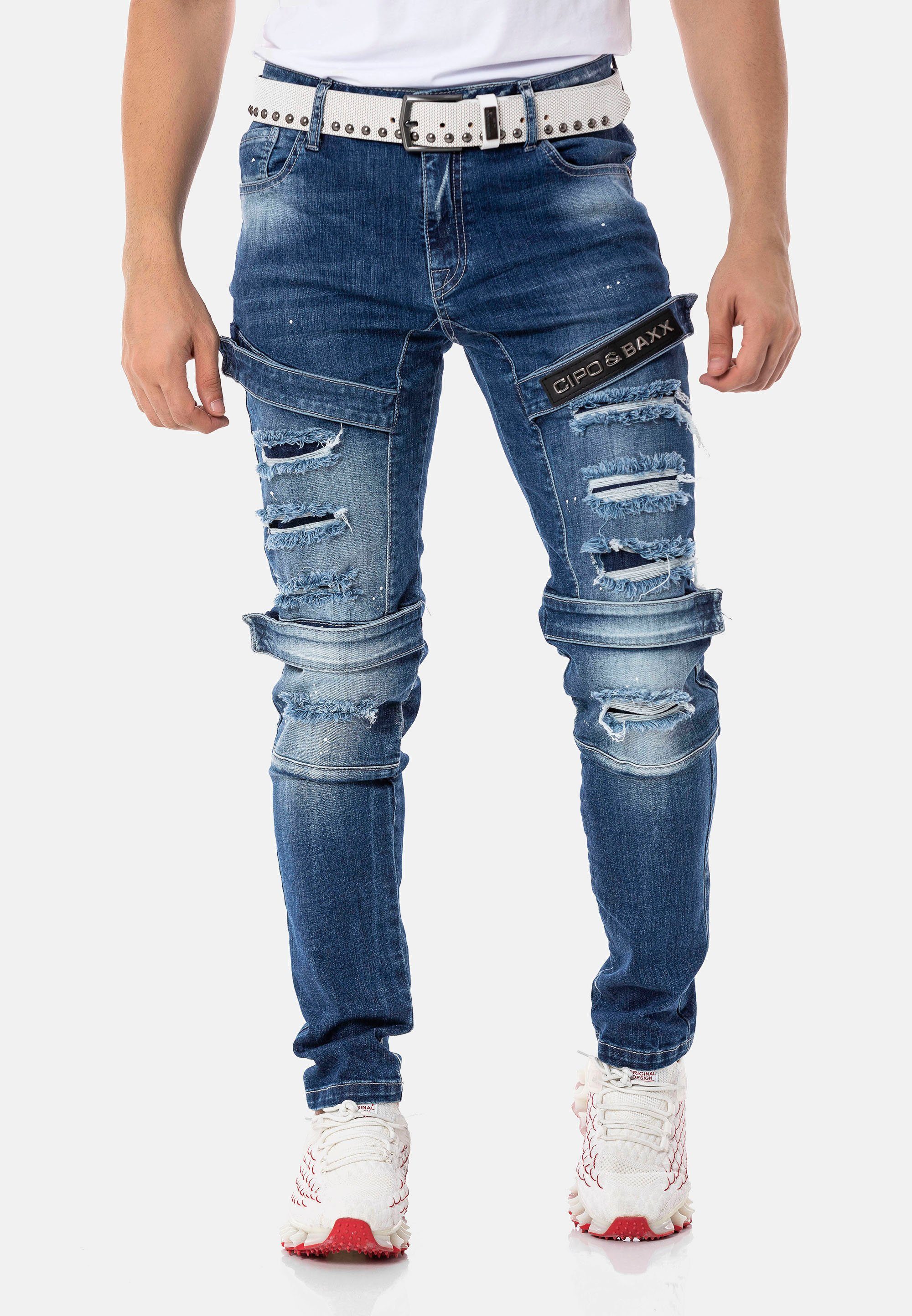Cipo & Baxx Straight-Jeans in geradem Schnitt | Straight-Fit Jeans