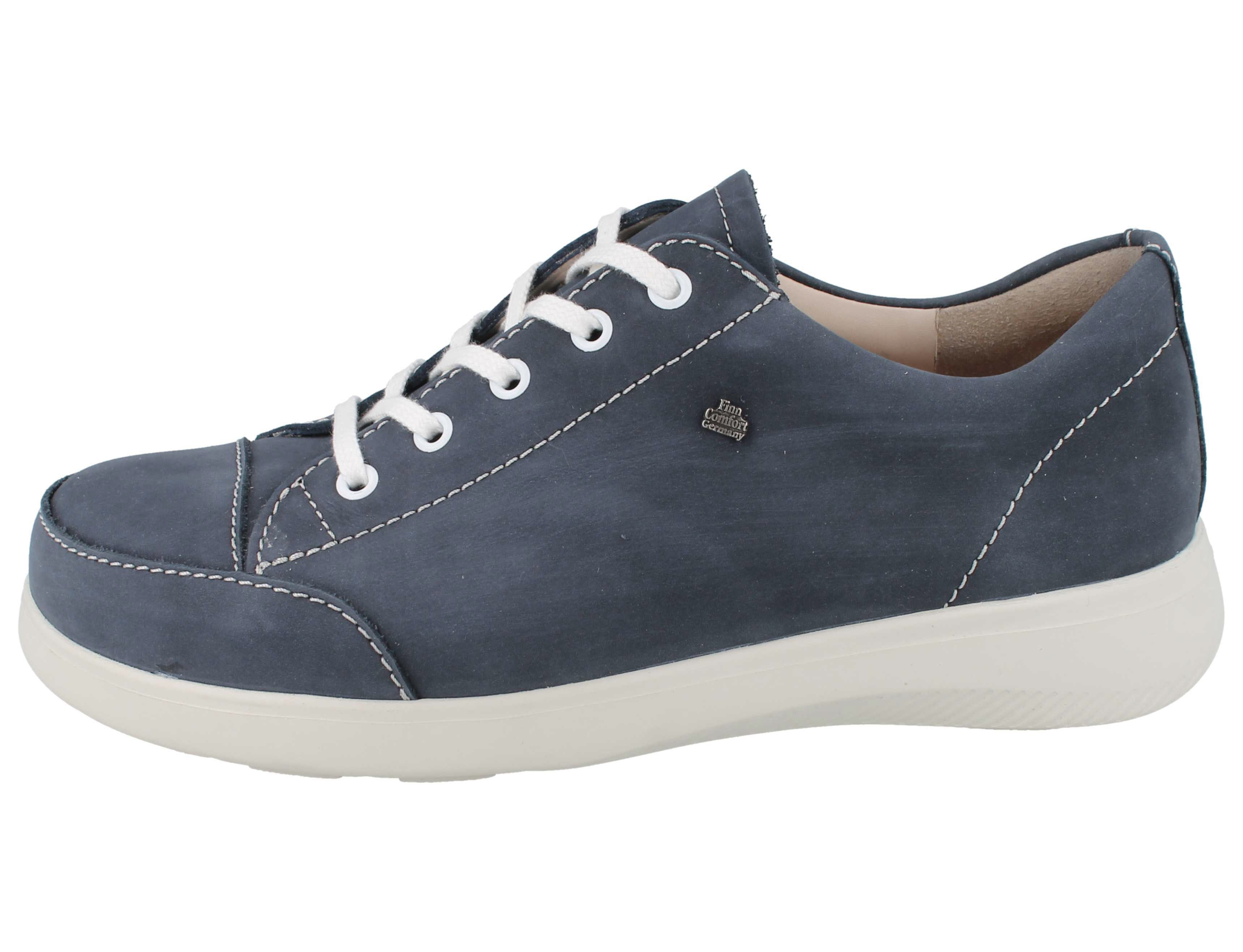 Finn Comfort FINN COMFORT Fataga Damen Schnürhalbschuhe dunkelblau Nubukleder - Schnürschuh Wechselfußbett