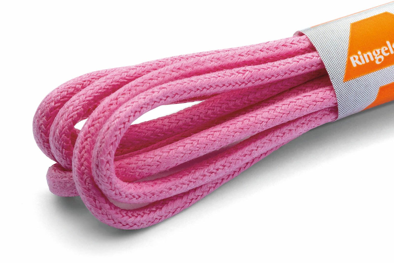 Ringelspitz Schnürsenkel perfekt für elegante Schuhe und kleine Ösen, - Rund, medium und gewachst - Ø 2,5 mm