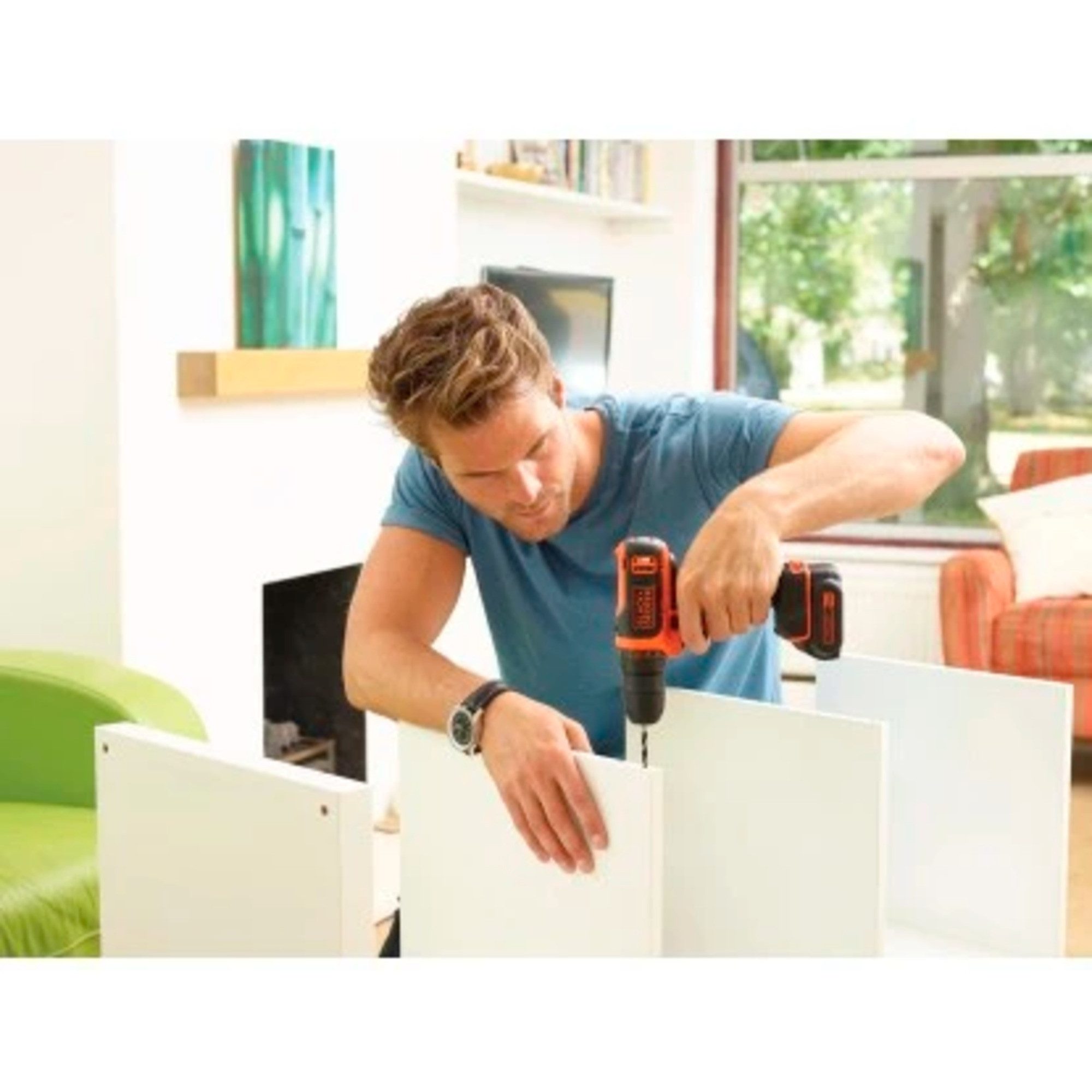 Black + Decker Bohrmaschine BLACK+DECKER Akku-Bohrschrauber BDODD12KA