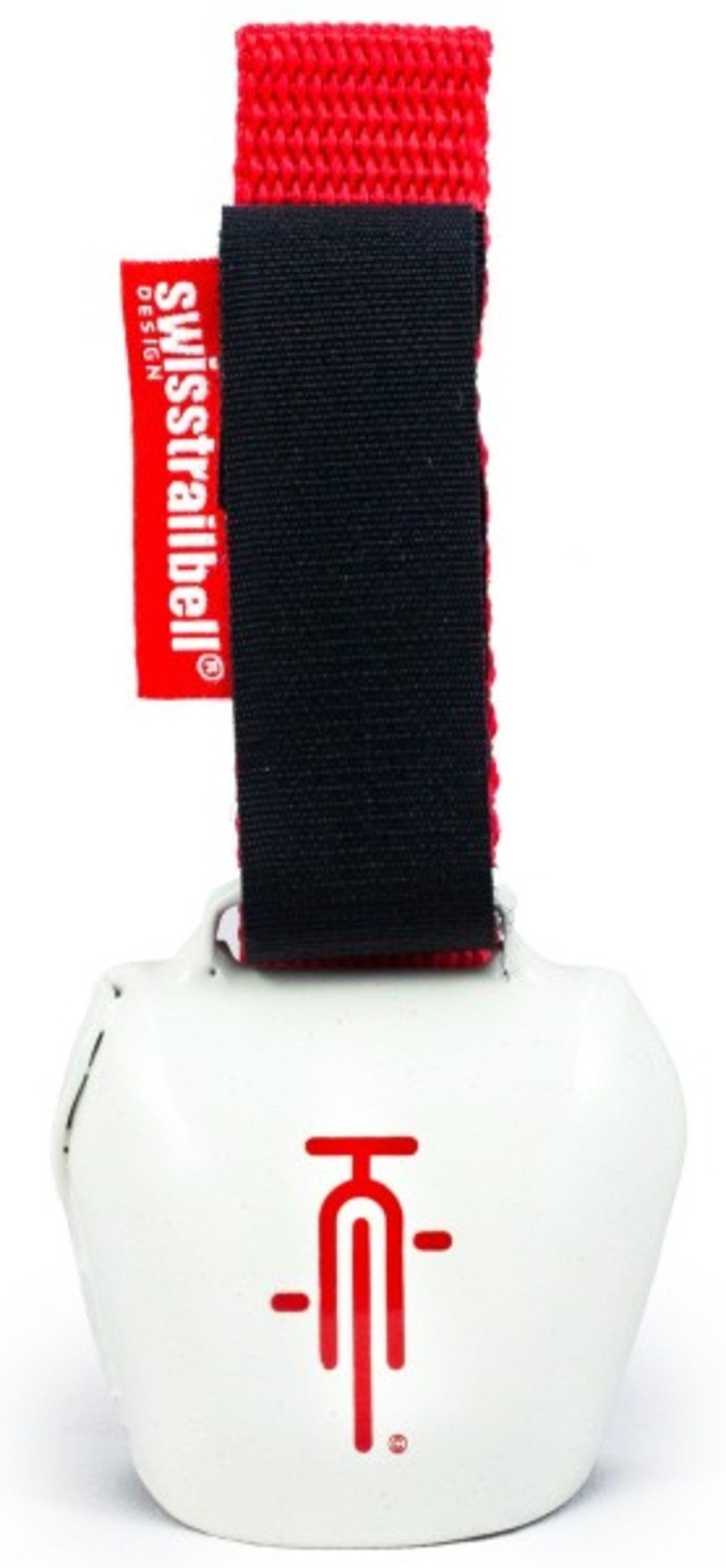 swisstrailbell Fahrradklingel "Mexico Edition" WhiteBell - RedBike, rotes Band