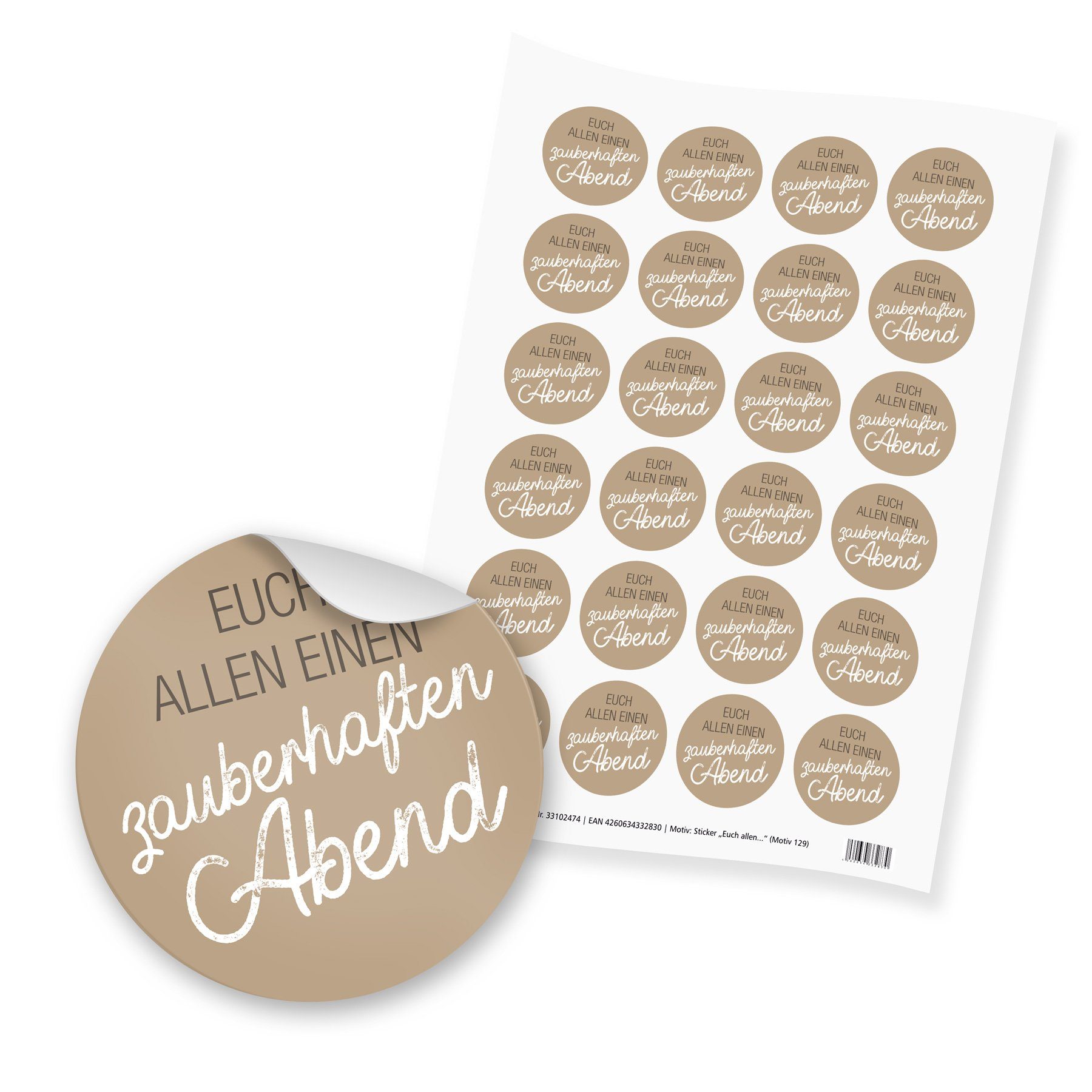 Itenga 24x Aufkleber 'Kirsche' Für Marmeladengläser – Ø 4 Cm, Selbstklebend Mit Schutzlack