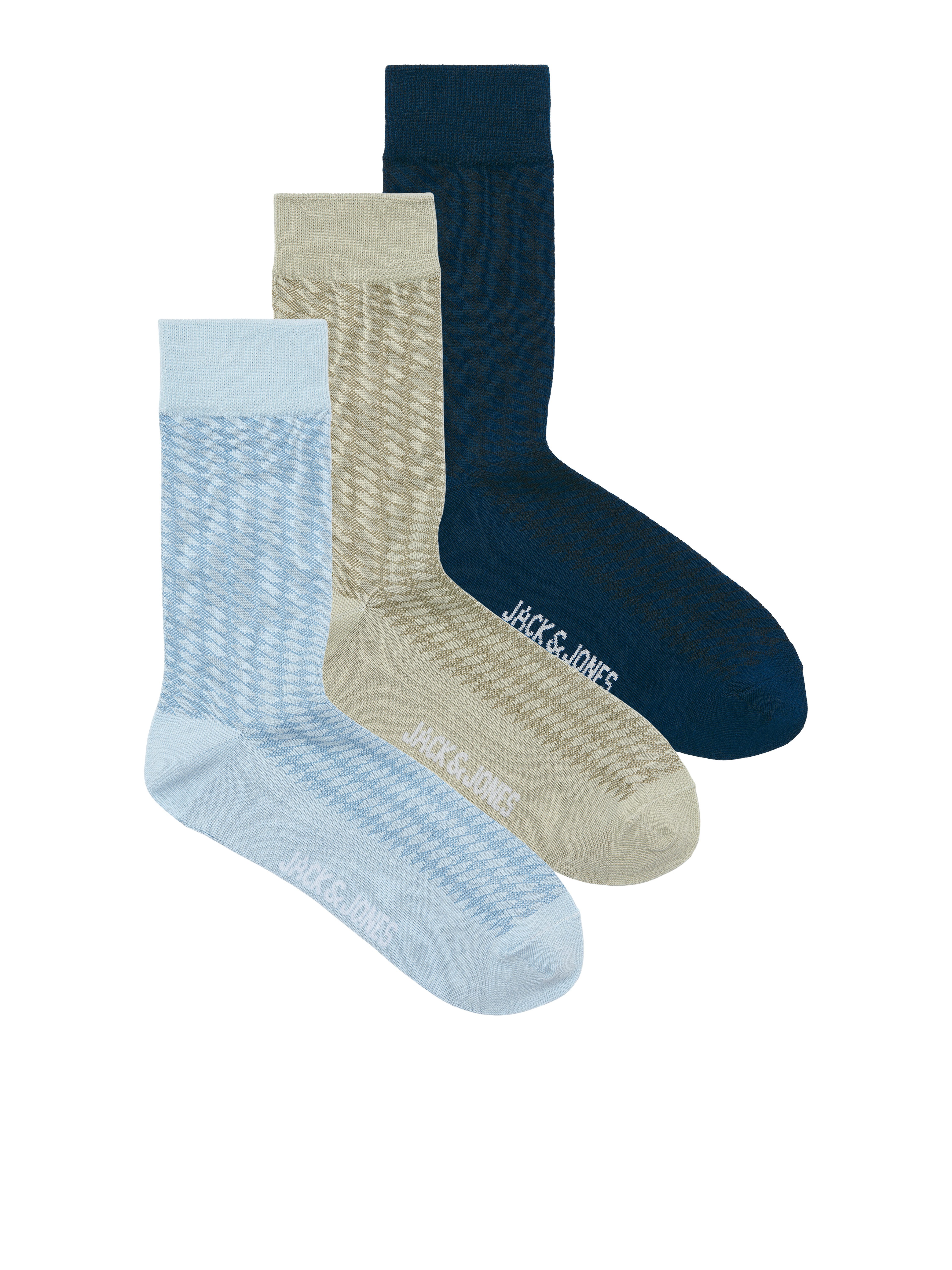 Jack & Jones Freizeitsocken JACDIAMOND STRUCTURE SOCKS 3 PACK SN (Packung, 3-Paar)