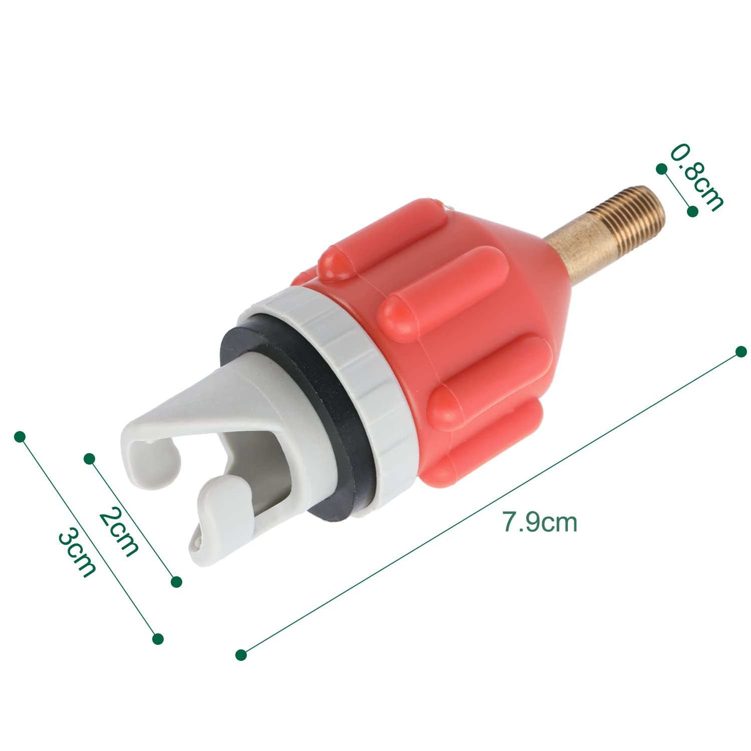 MOPUEA SUP-Pumpe Adapter für Schlauchboote Kompressor Luft Ventiladapter (Adapter Konventionelle Aufblasbares Boot Luftpumpe Luftventiladapter, 1-tlg), Konverter Pumpkopf Anschluss für Kajak Stand Up Paddle Board
