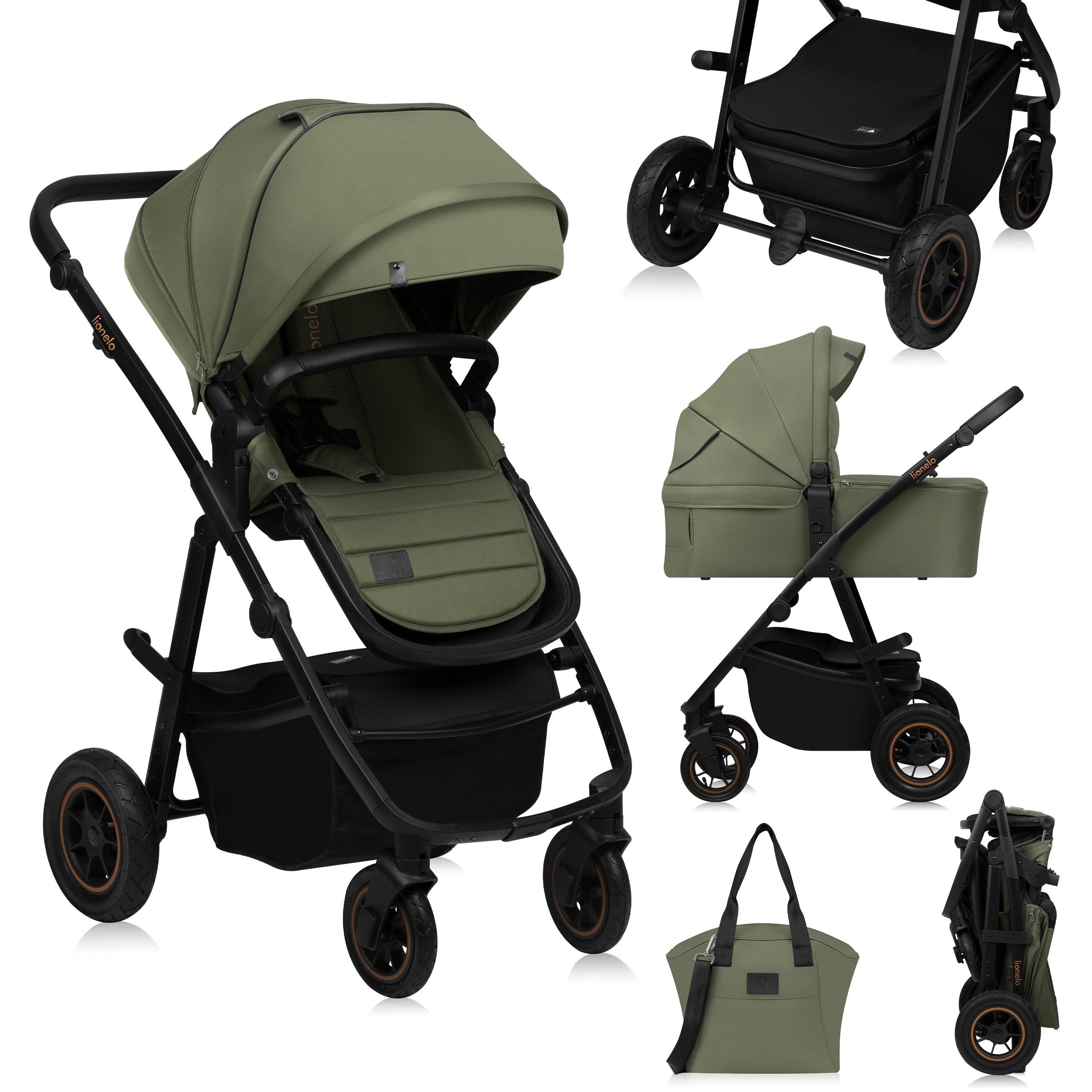 Kombi-Kinderwagen AMBER PLUS 2IN1