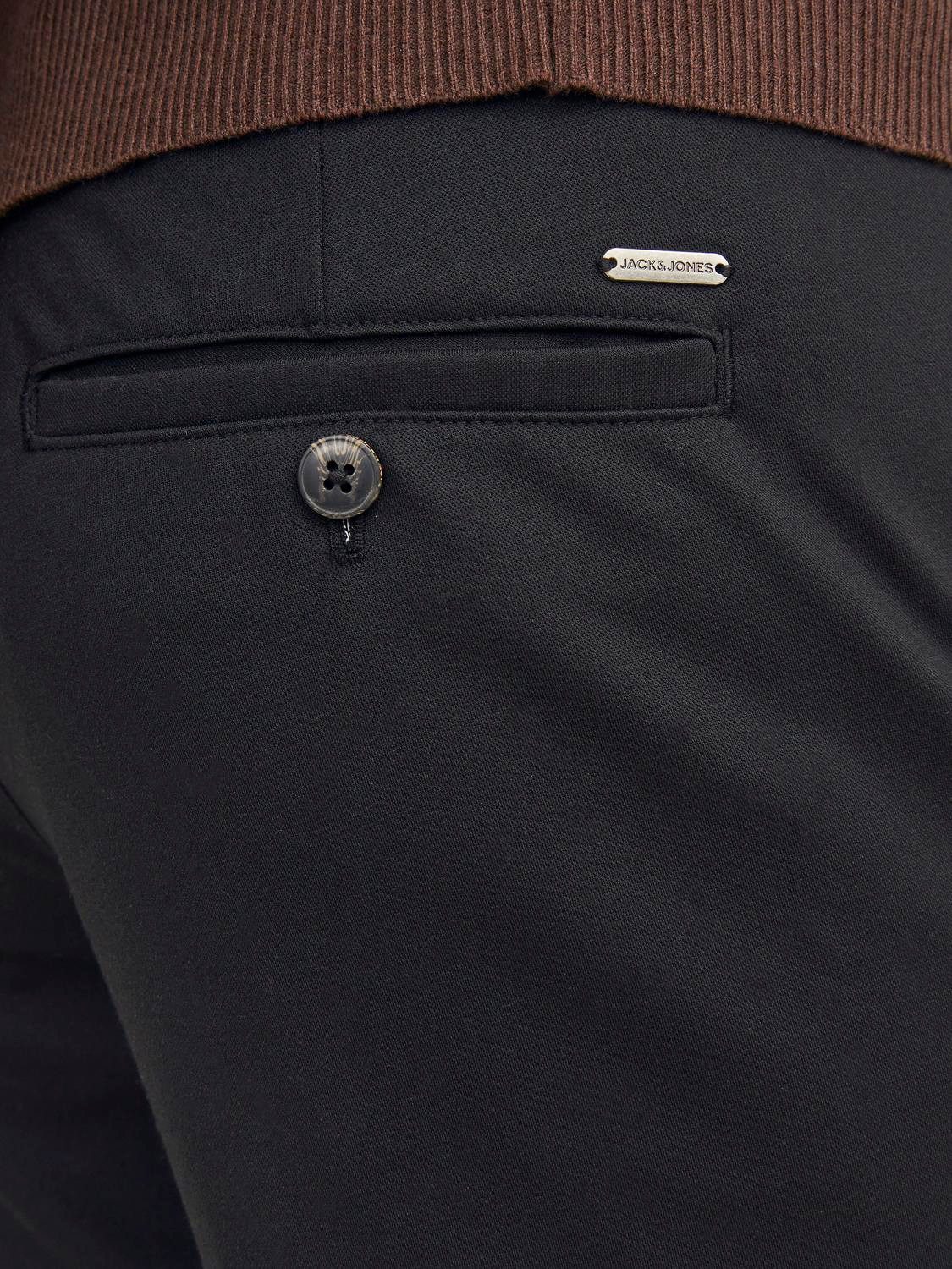 Jack & Jones Chinohose JPSTMARCO – Chinohose mit mittlerer Taille, Slim Fit, bequem unifarben, modisch, slim fit, Web