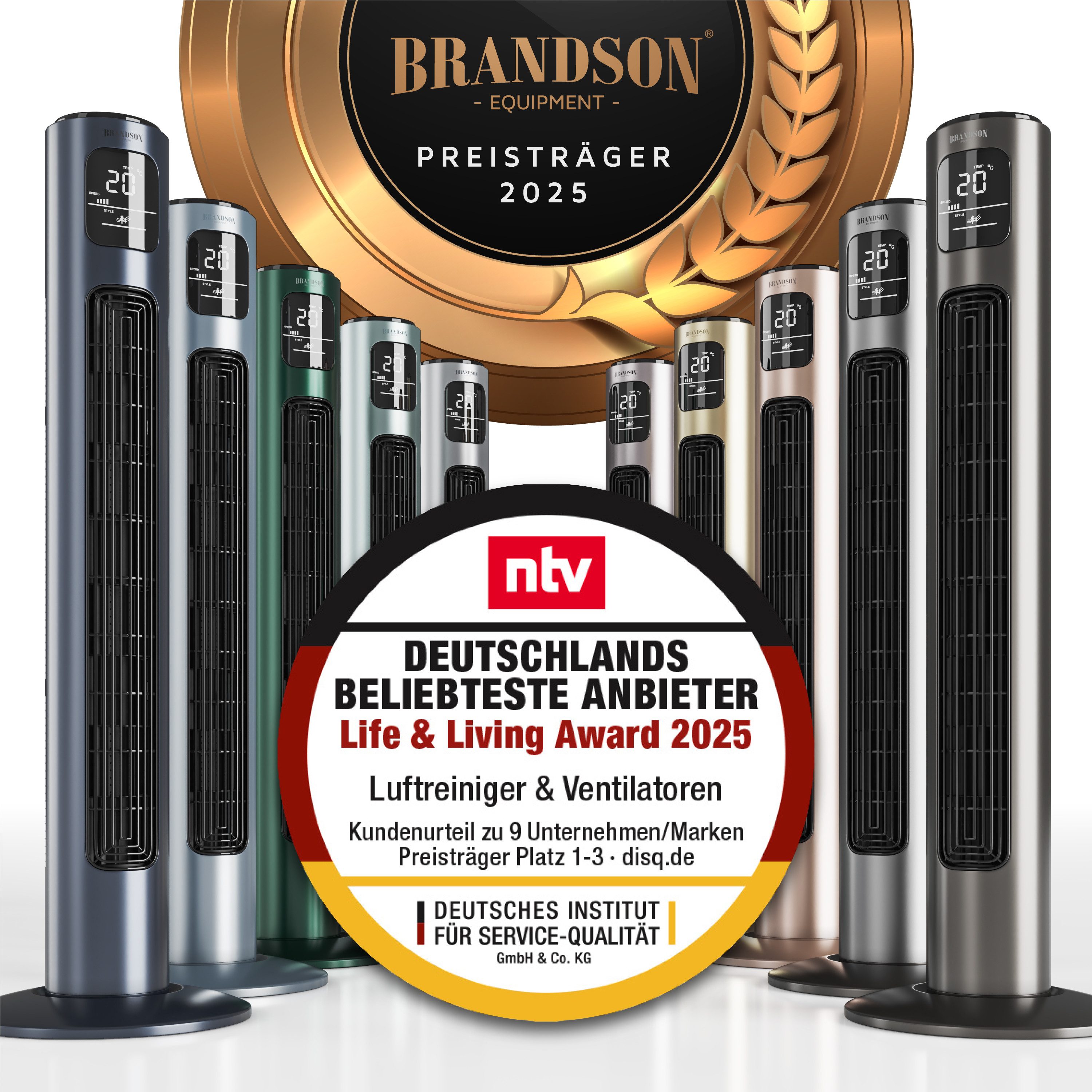 Brandson Turmventilator Oszillation, Timer, Fernbedienung, Standventilator günstig online kaufen