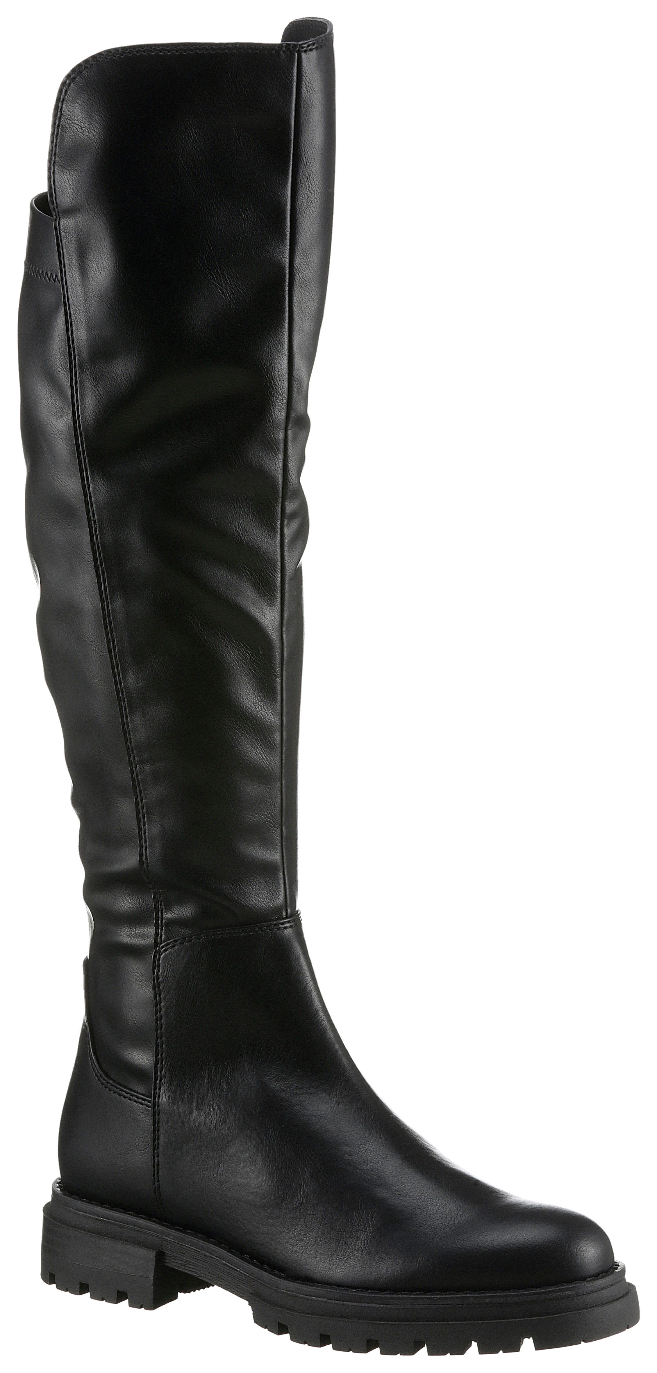 MARCO TOZZI TRENTINO Overkneestiefel, Blockabsatz, Herbstmode, Flats, mit F günstig online kaufen