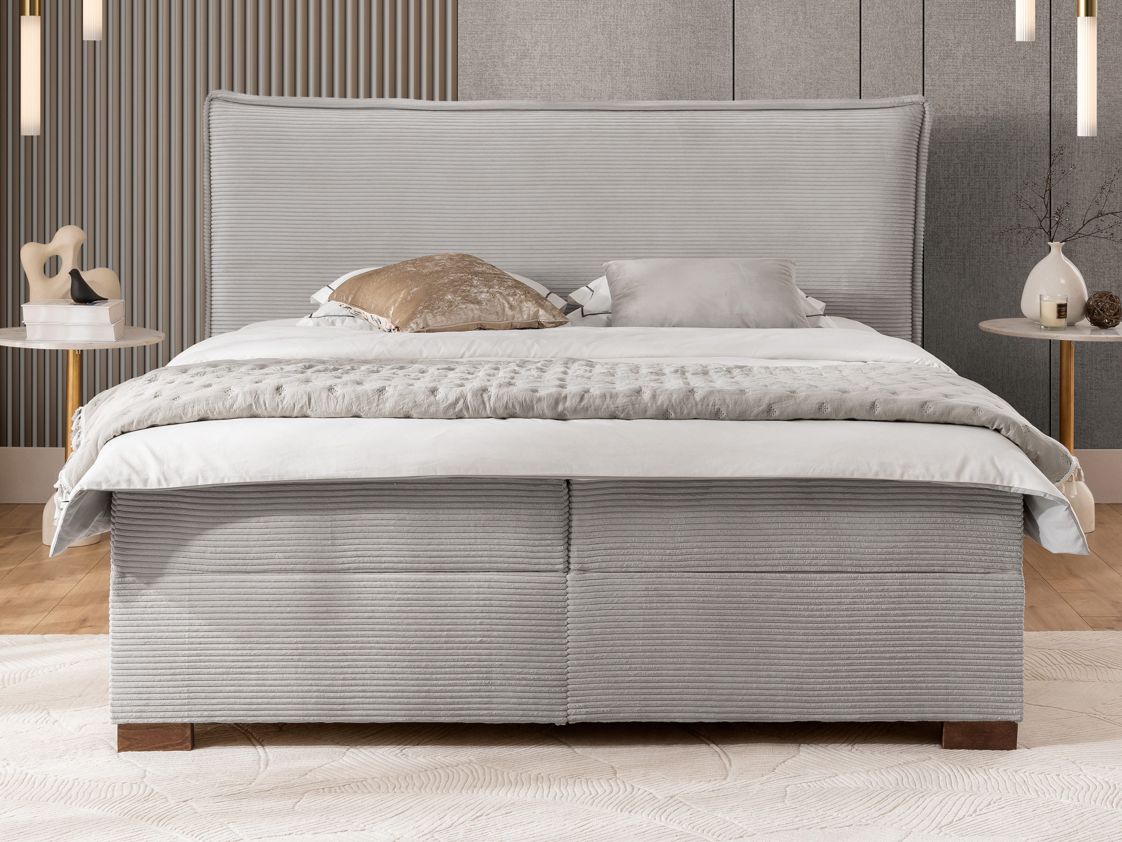 S-Style Möbel Boxspringbett Lovetti mit Topper günstig online kaufen