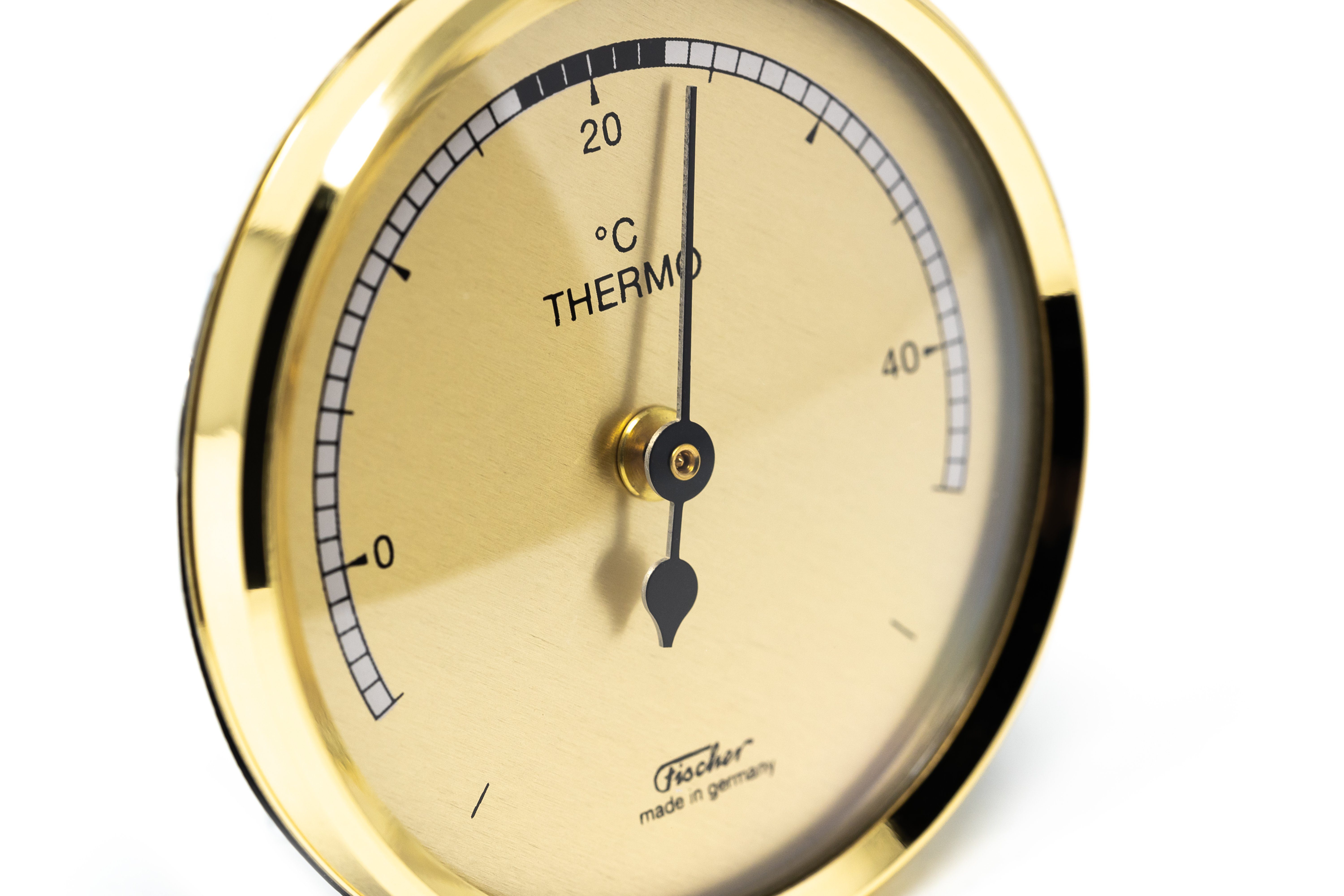 Fischer Raumthermometer Fischer 151, Bimetall Thermometer 68 mm Made in Germany