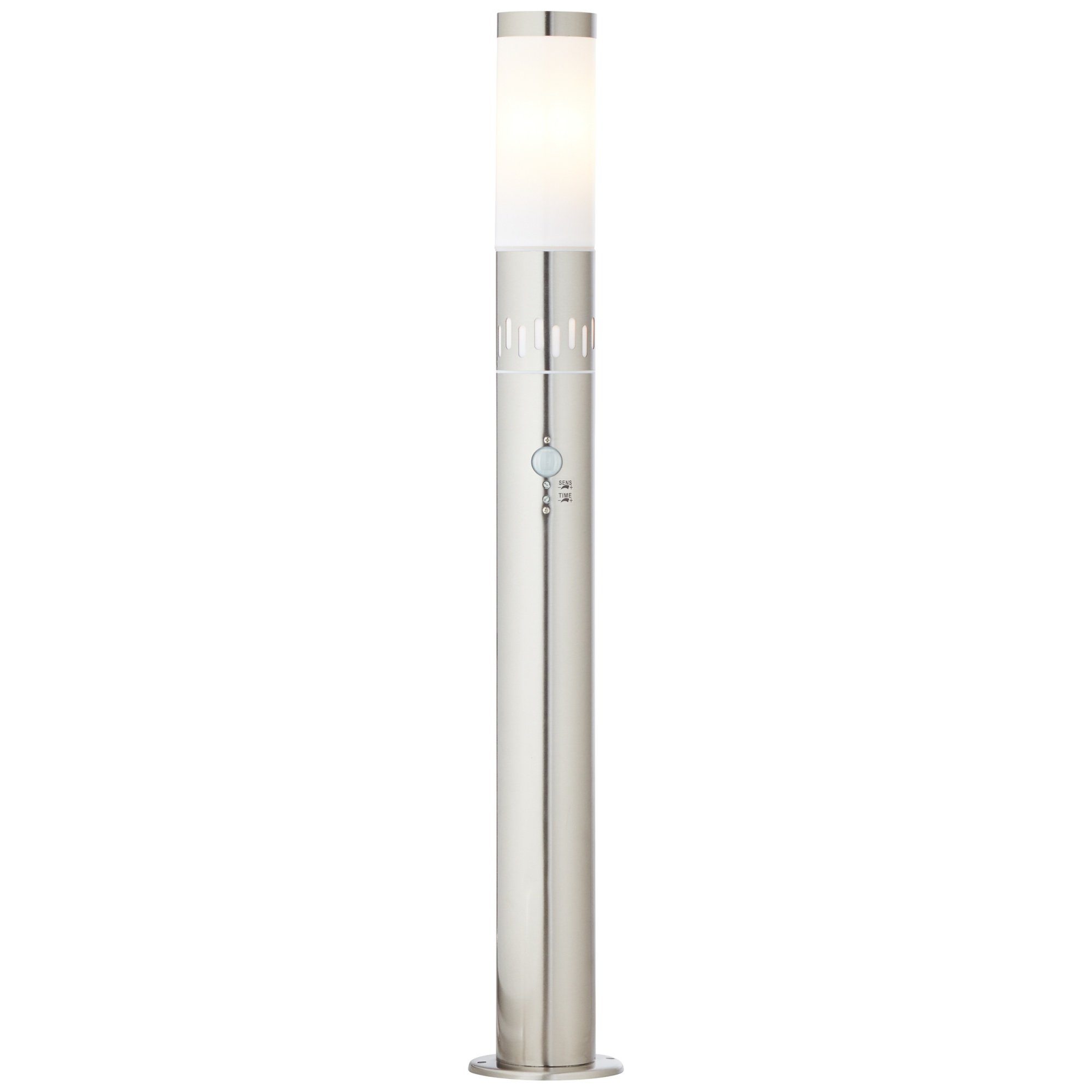 Lightbox Außen-Stehlampe, Bewegungsmelder, ohne Leuchtmittel, mit 100 12 Wegelampe, x lm Dämmerungssensor, LED E27, 80 Ring cm, Warmweiß