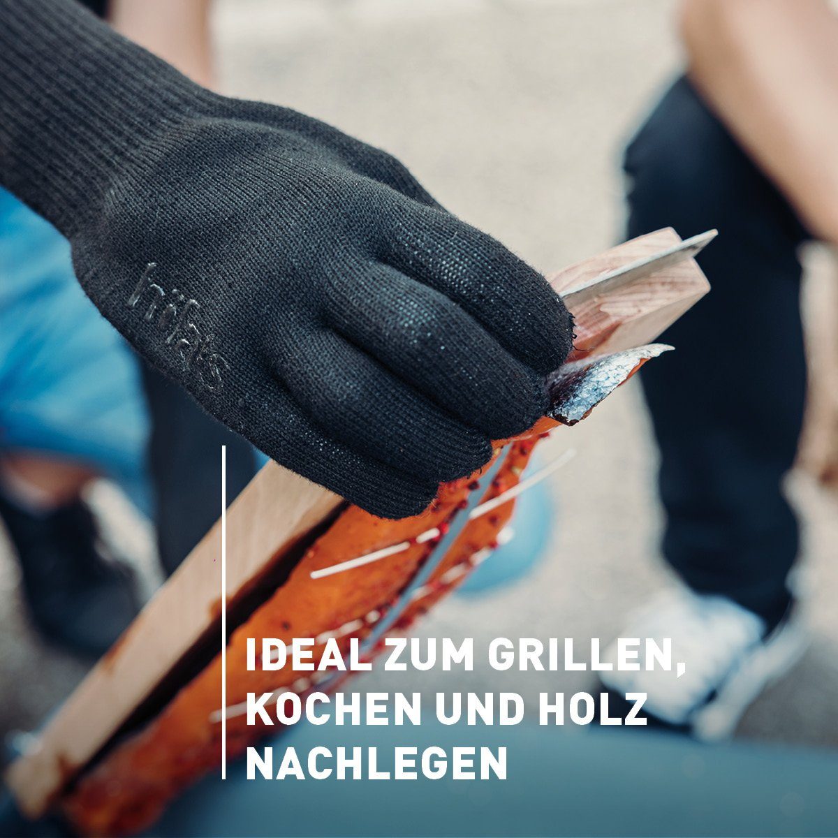 höfats Grillhandschuhe Aramid, (bis 500 °C), hitzebeständig