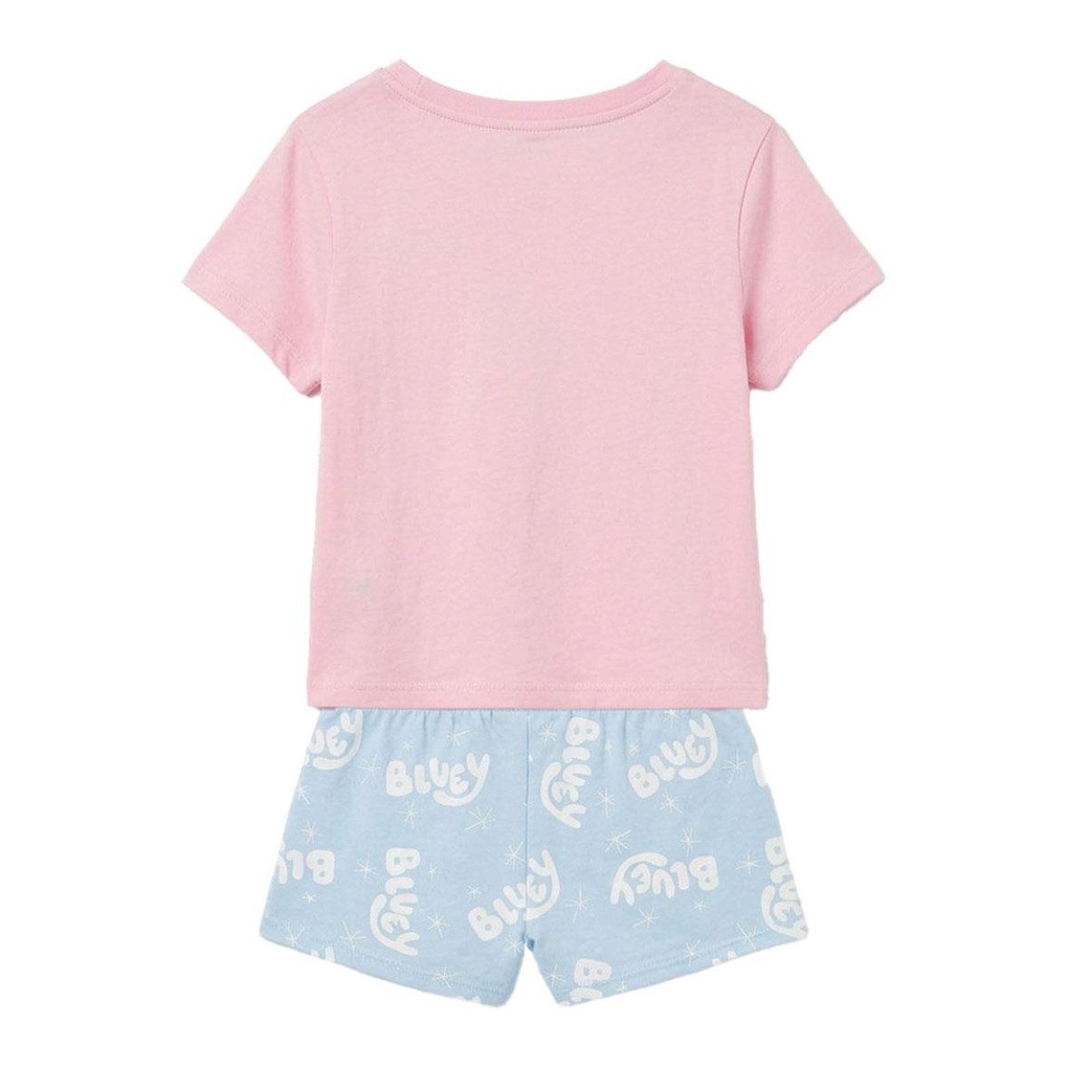 Bluey Pyjama - Kinder Nachtwäsche Kurzarm Sommer Schlafset Baumwolle (2 tlg) – Bild 2 von 3