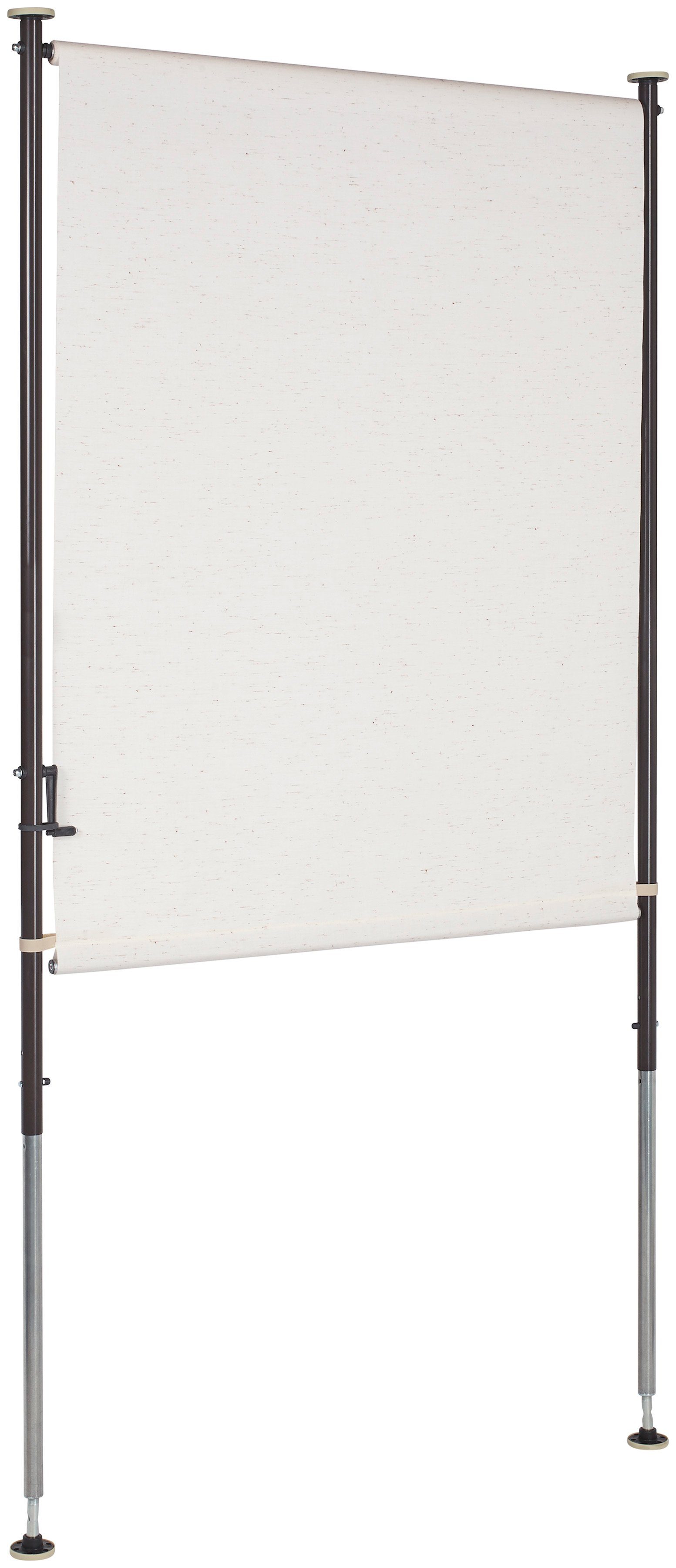 Angerer Freizeitmöbel Klemm-Senkrechtmarkise beige, BxH: 150x275 cm