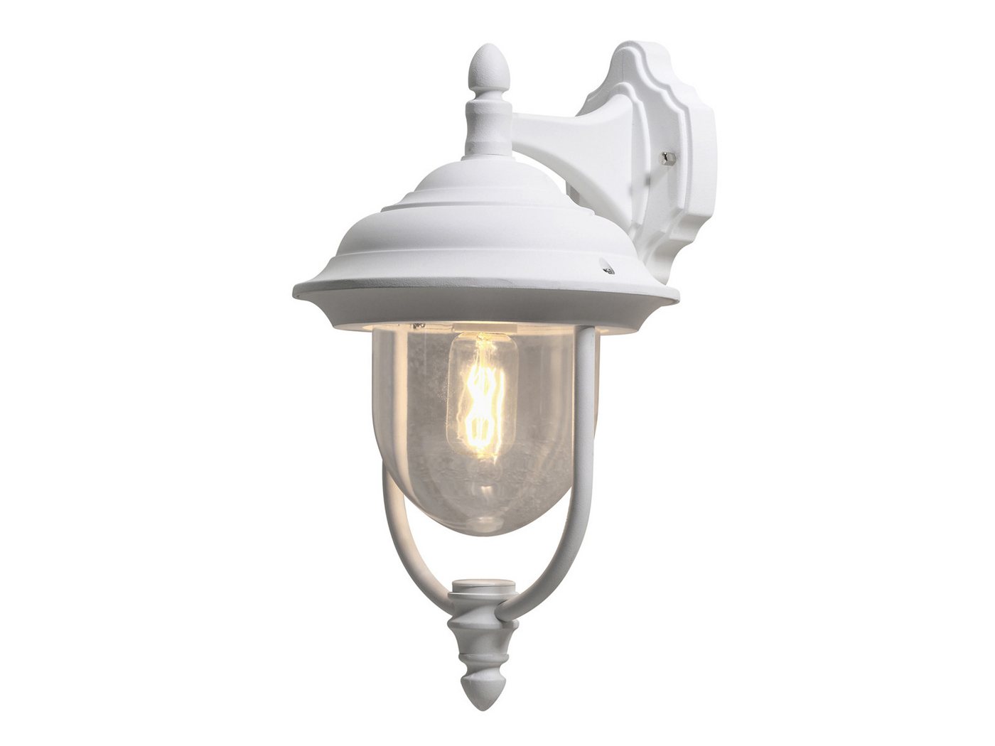 KONSTSMIDE LED Außen-Wandleuchte große Wandlaterne hängend, Höhe 46cm, LED wechselbar, Warmweiß, Wand Außenleuchte, Fassadenbeleuchtung Landhausstil inkl. Leuchtmittel