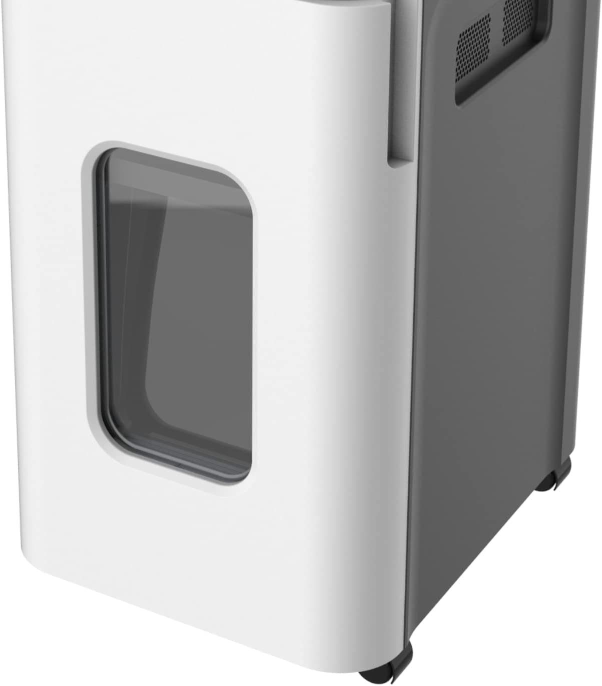 LMG Germany Papierschredder Autofeed Aktenvernichter, Manuell 10 und Auto 350 Blatt, Autofeed, PIN-Sperre, leise, Touch, 70 l, Rollen, Anti-Stau