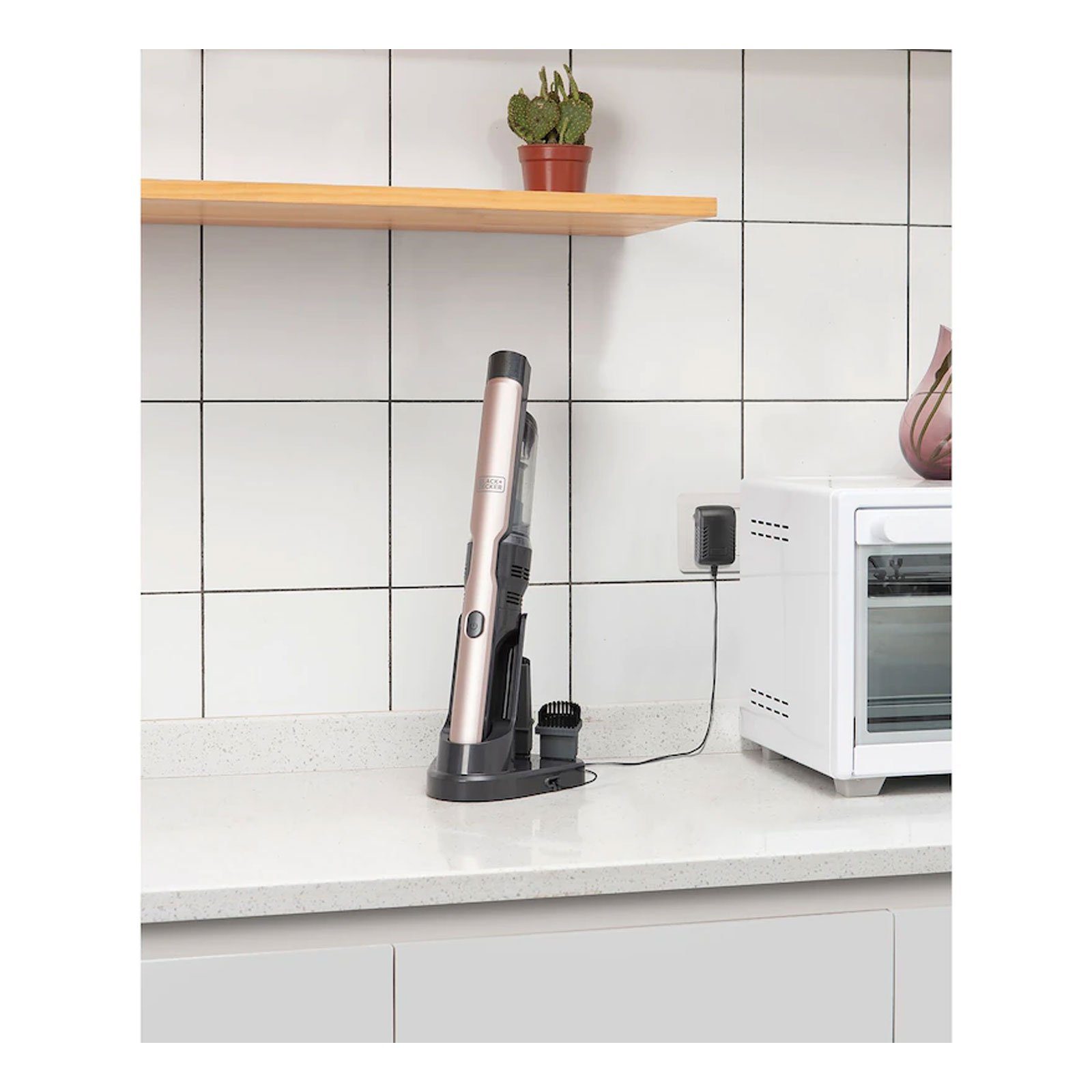 Black + Decker Akku-Hand-und Stielstaubsauger DVC320BRG, Super Slim