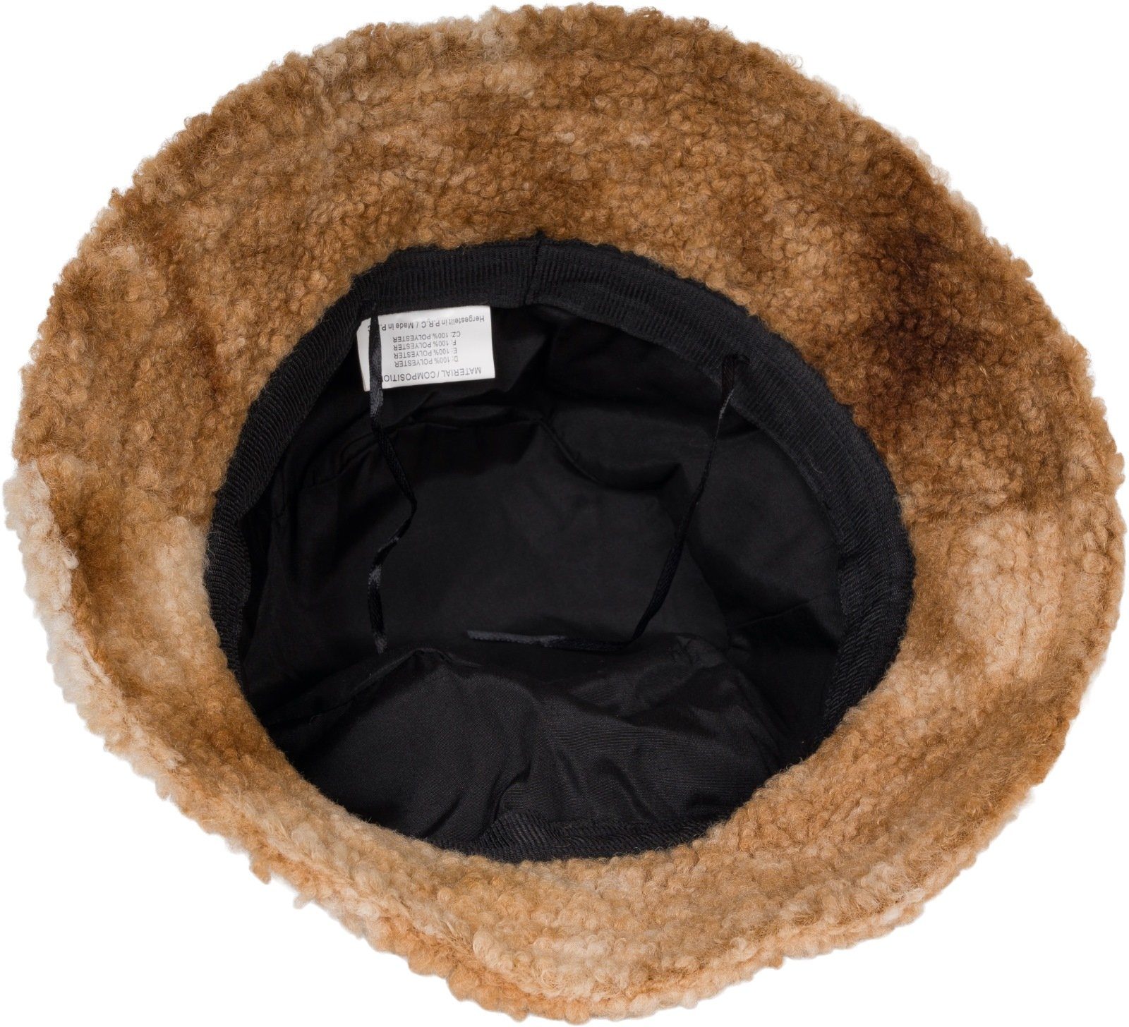 styleBREAKER Fischerhut Teddyfell Fischerhut Ombré (1-St)