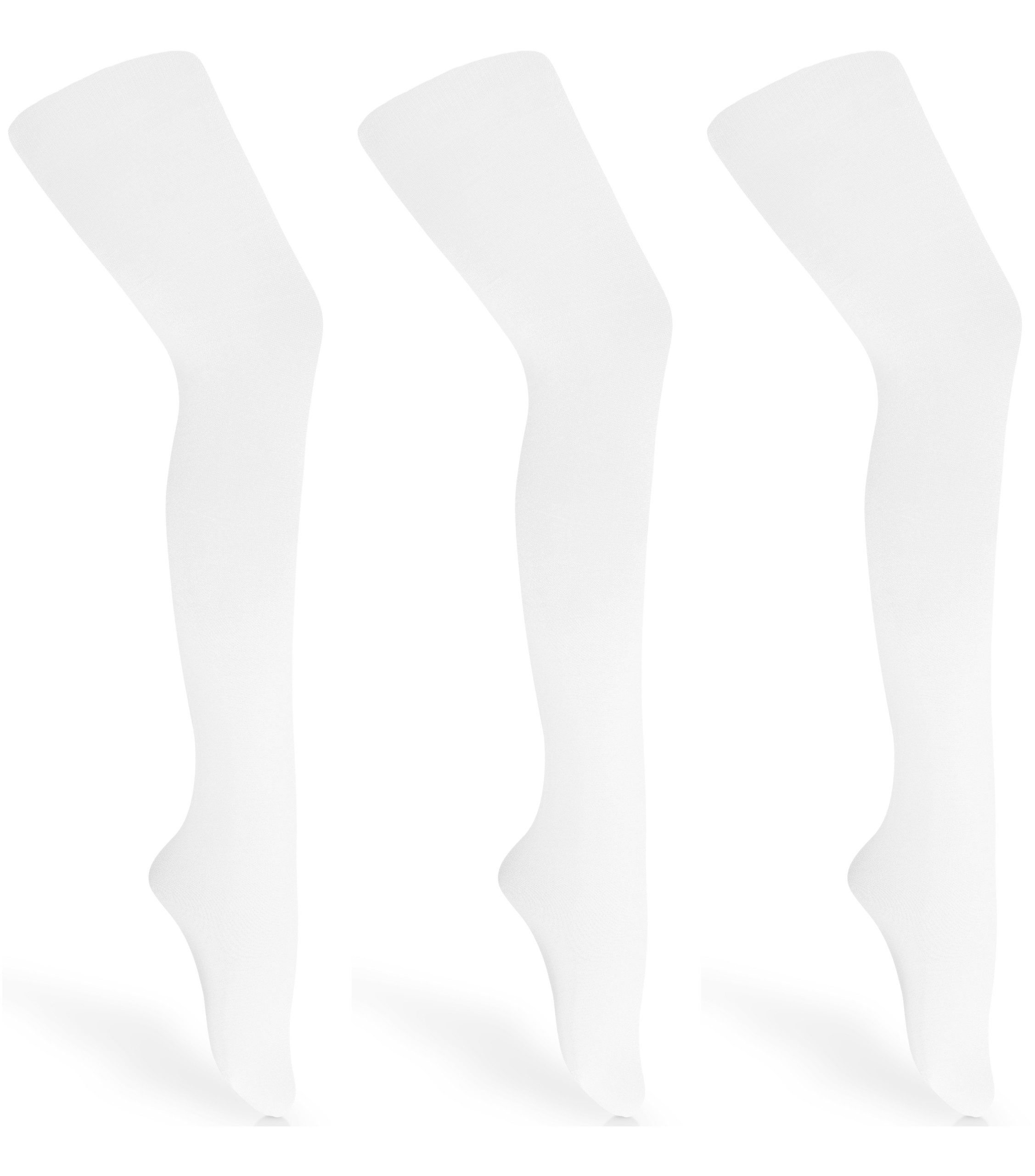 Strumpfhose 3er Pack Kinder Strumpfhose für Mädchen Microfaser 60 DEN WL-010