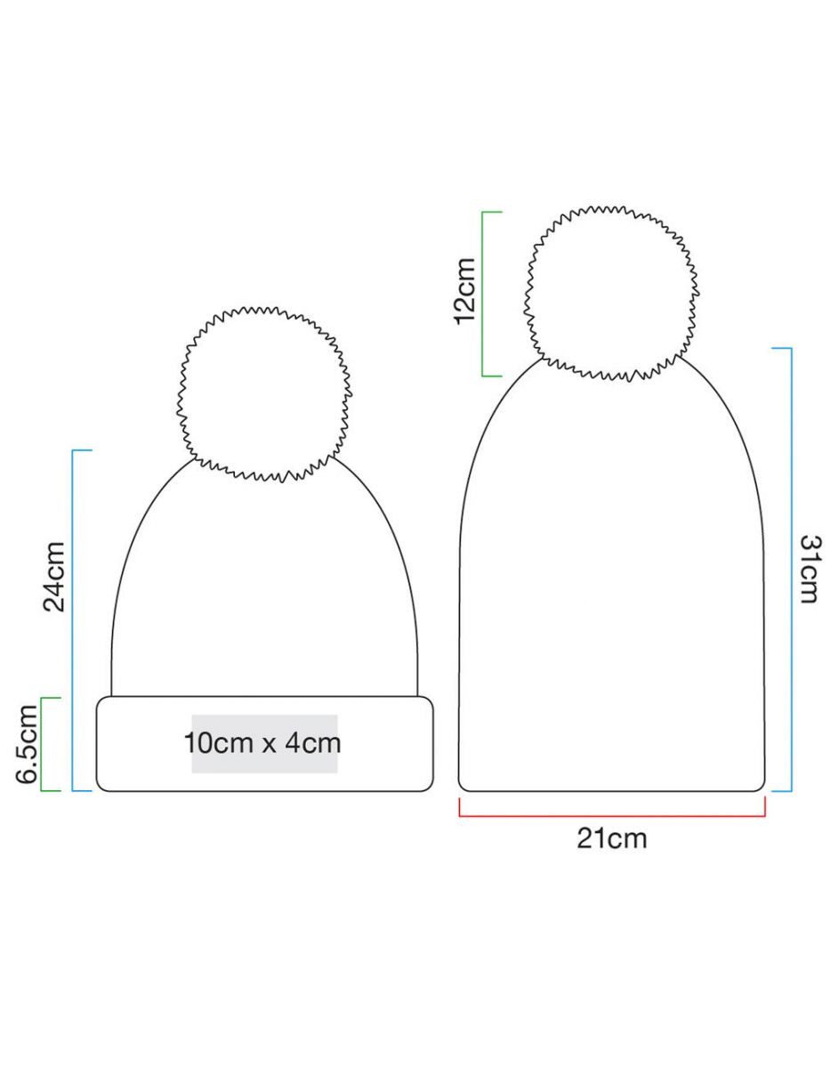 Beechfield® Bommelmütze Ombré Beanie