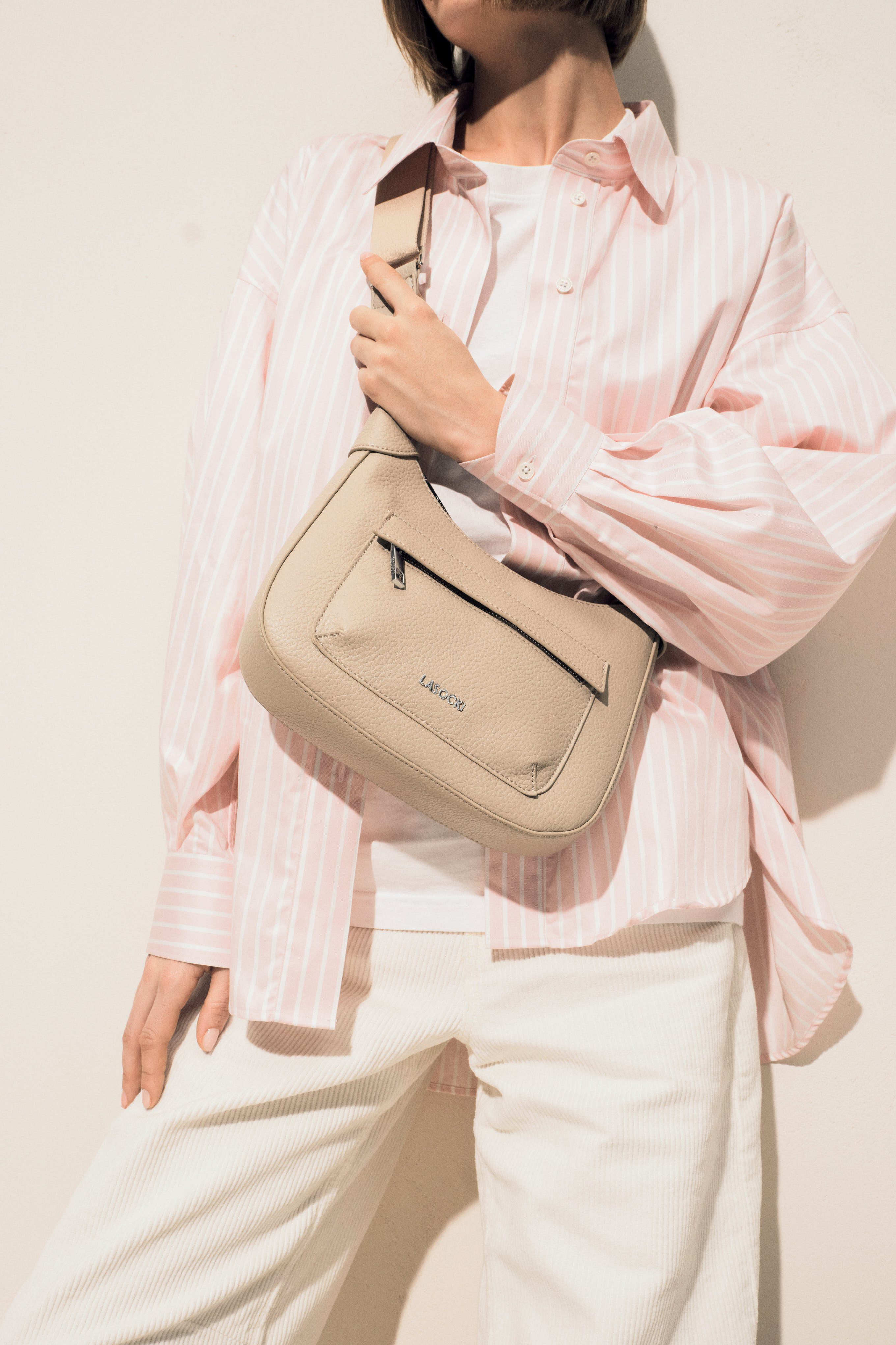 LASOCKI Handtasche Lasocki Kleine Tasche LSK-L-006-07 beige