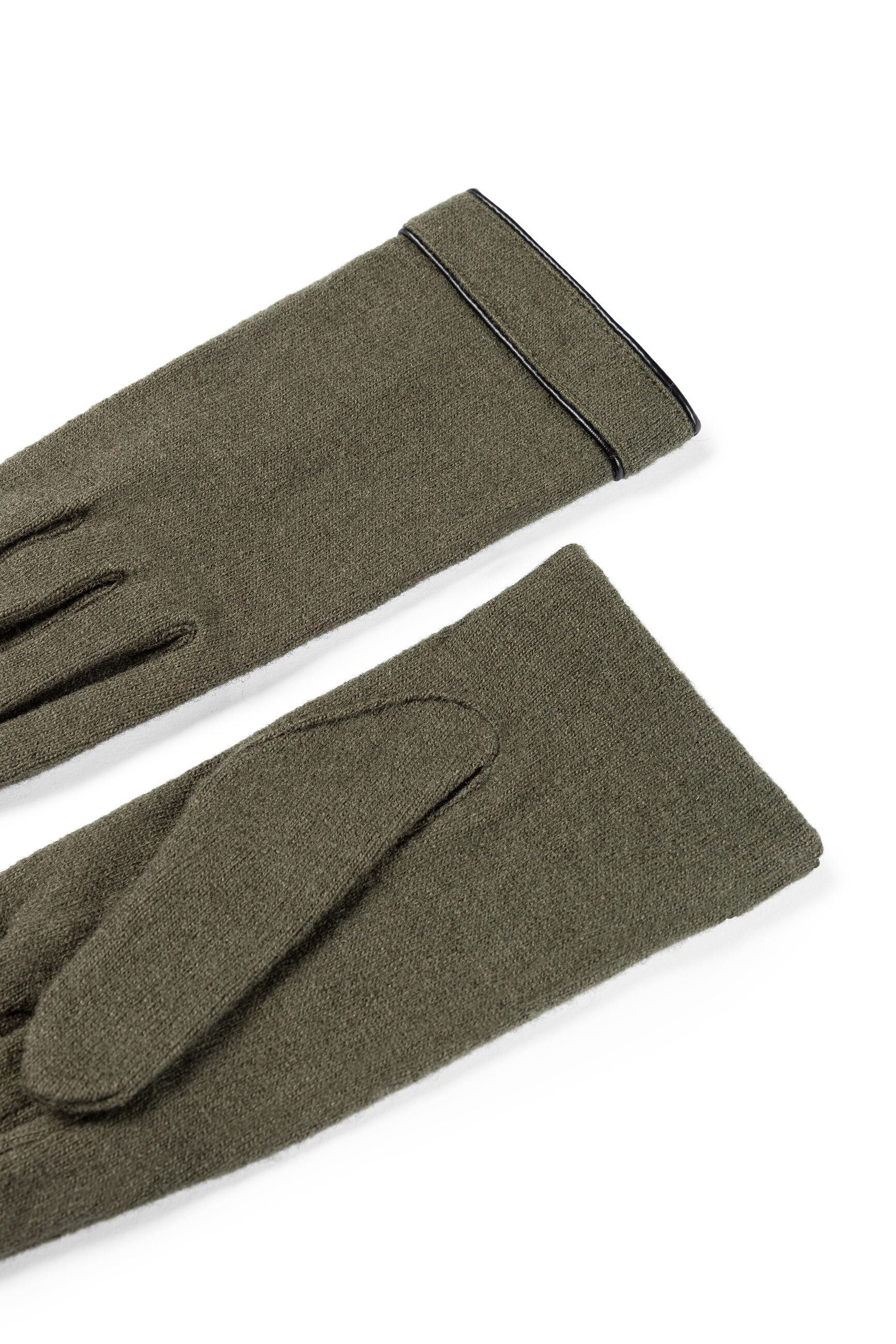 Roeckl Strickhandschuhe Leather Piping günstig online kaufen