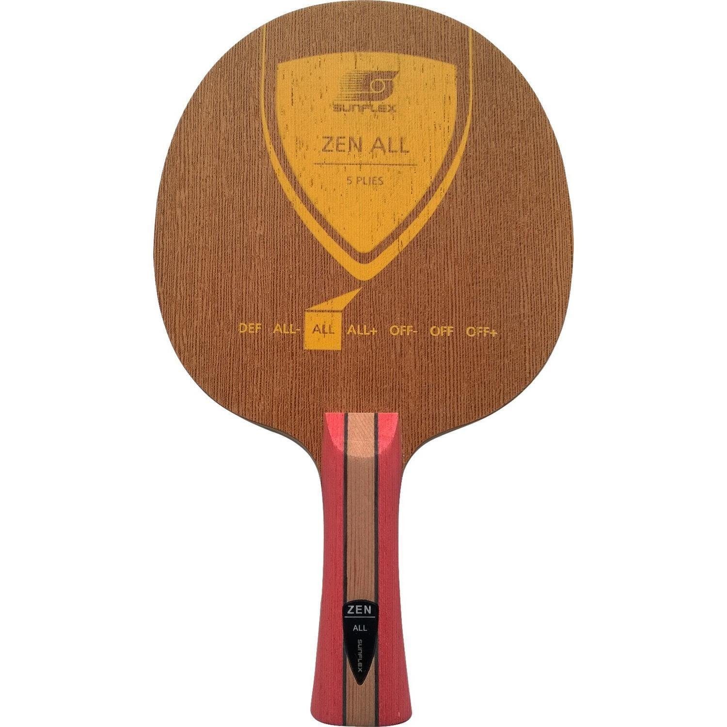 Tischtennisschläger Zen All Tischtennis-Holz, konkaver Griff