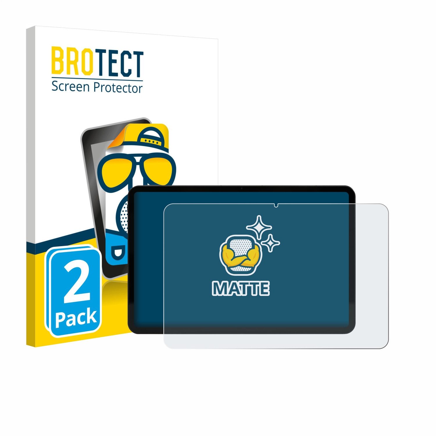 BROTECT Displayschutzfolie Schutzfolie für Volla Tablet 12.3", 2 Stück, Displayschutz Schutz Folie Matt Entspiegelungsfolie