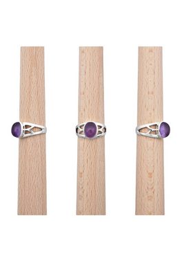 mantraroma Silberring 925er Silber mit Amethyst