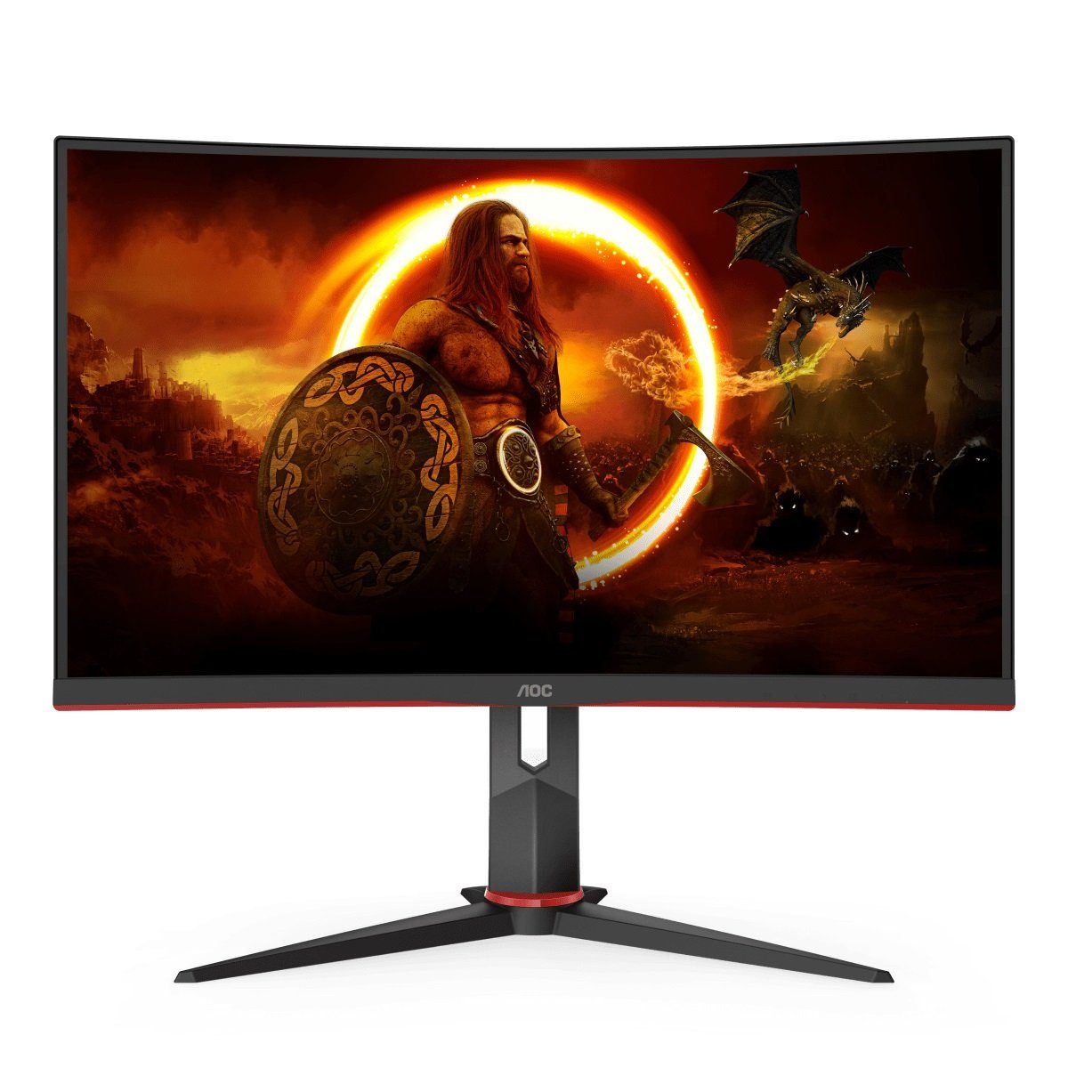 AOC C27G2U/BK Gaming-Monitor (69 cm/27 ", 1920 x 1080 px, Full HD, 1 ms Reaktionszeit, 165 Hz, VA LCD)