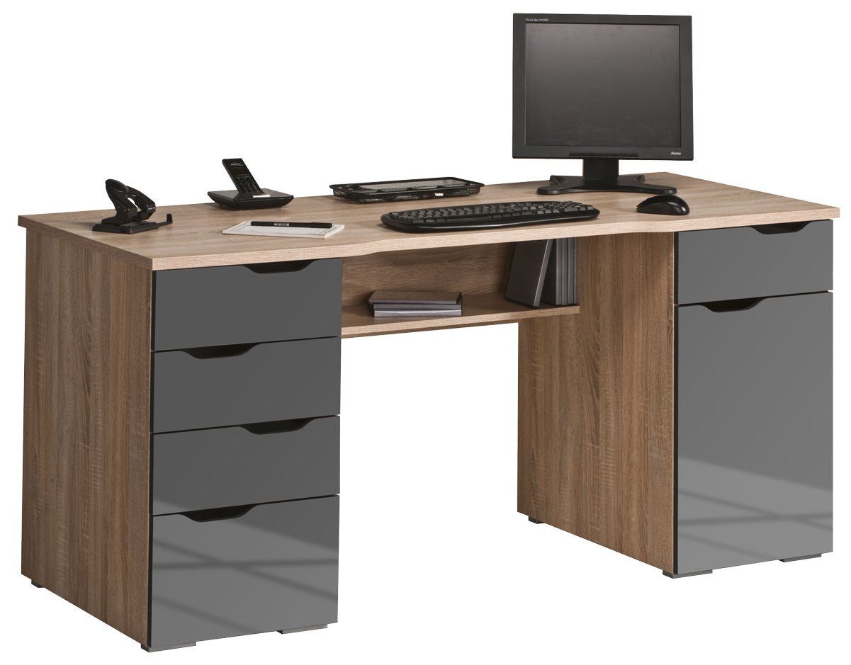 Maja Möbel Schreibtisch Exclusiv Maja 9539 80*160cm, modern, vielseitig, langlebig