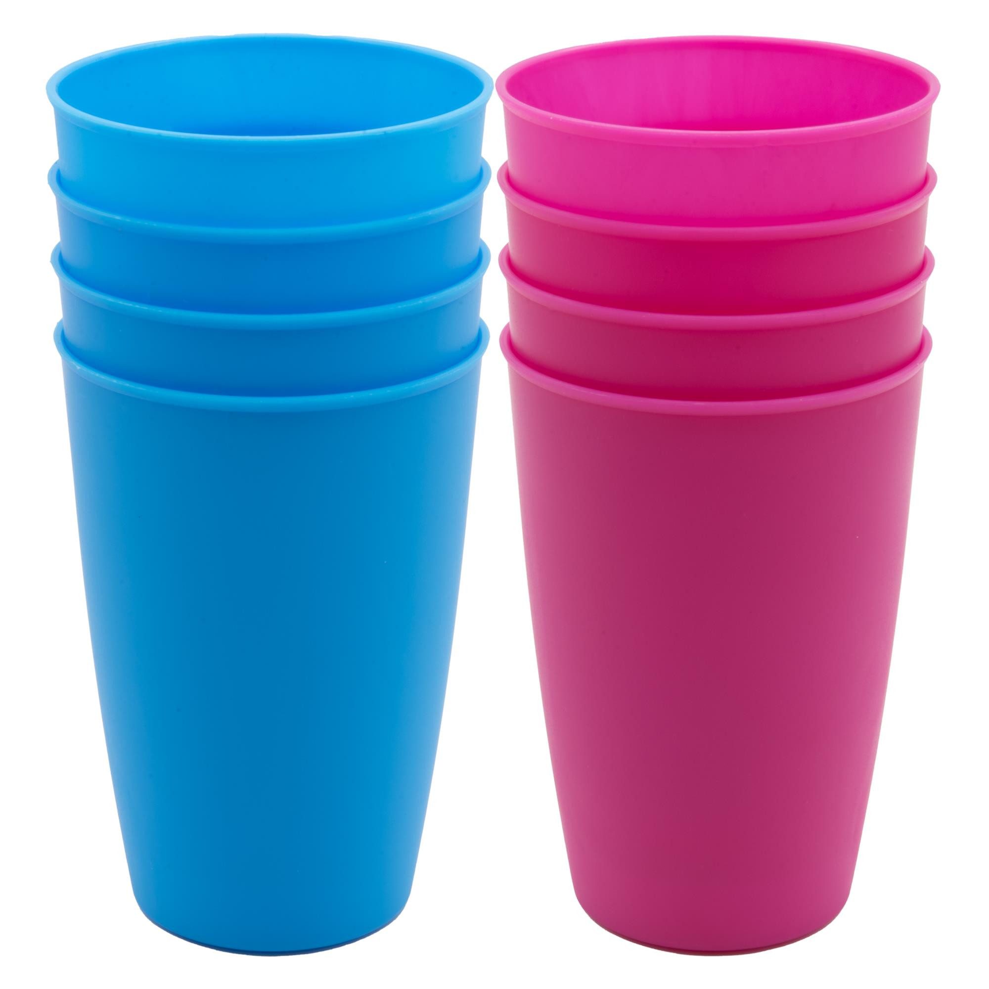 TSB Werk Becher Set Campingbecher Trinkbecher Becher, 8-tlg., Picknickgeschirr, Reisebecher, Kunststoff, Set