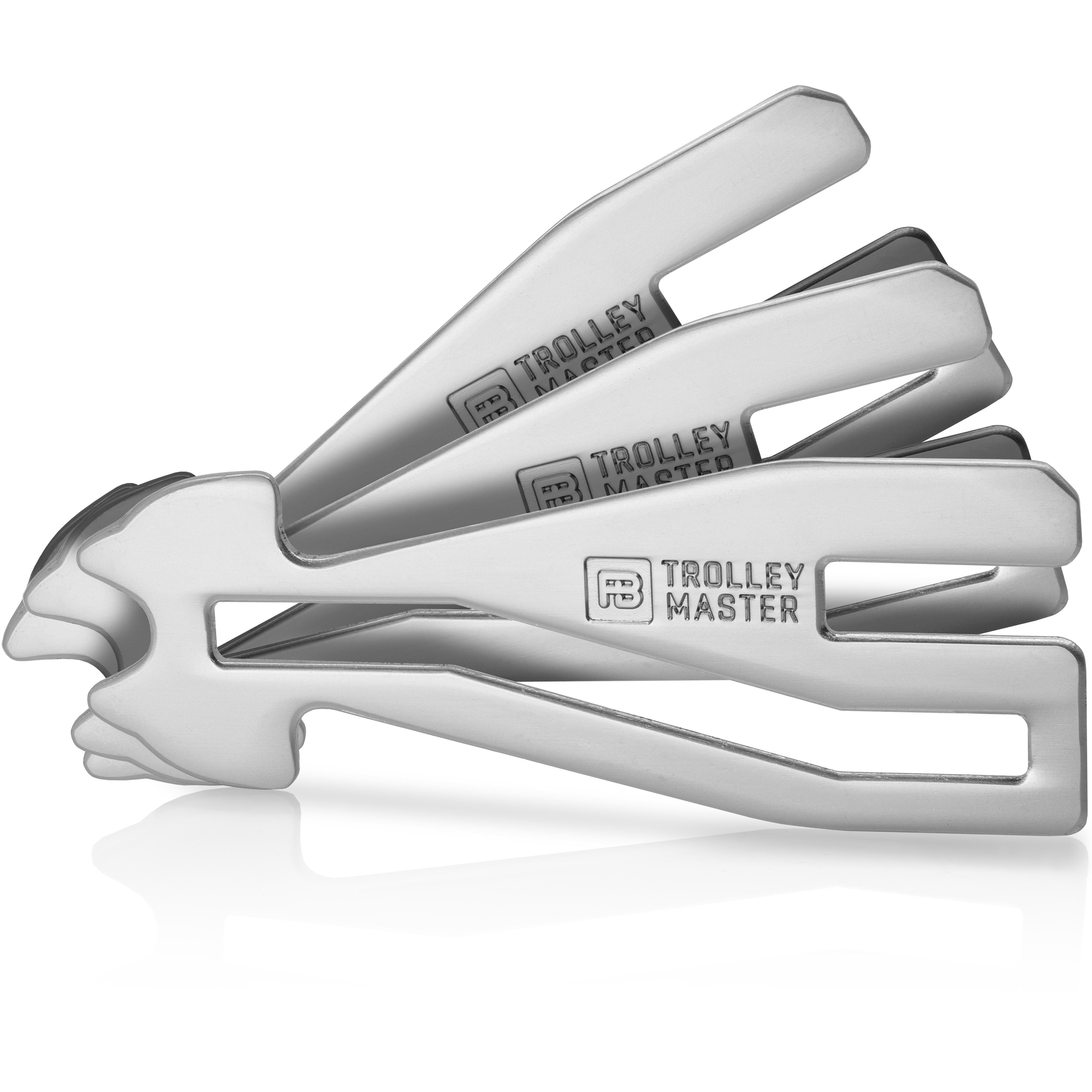 FABACH Schlüsselanhänger Trolley Master Silber Einkaufswagenlöser günstig online kaufen