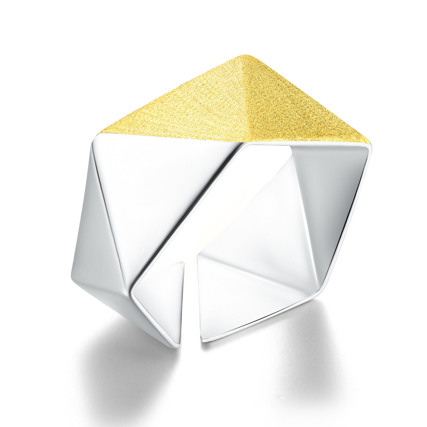 Runde Perlé Silberring Geometrischer Ring, handgefertigter günstig online kaufen