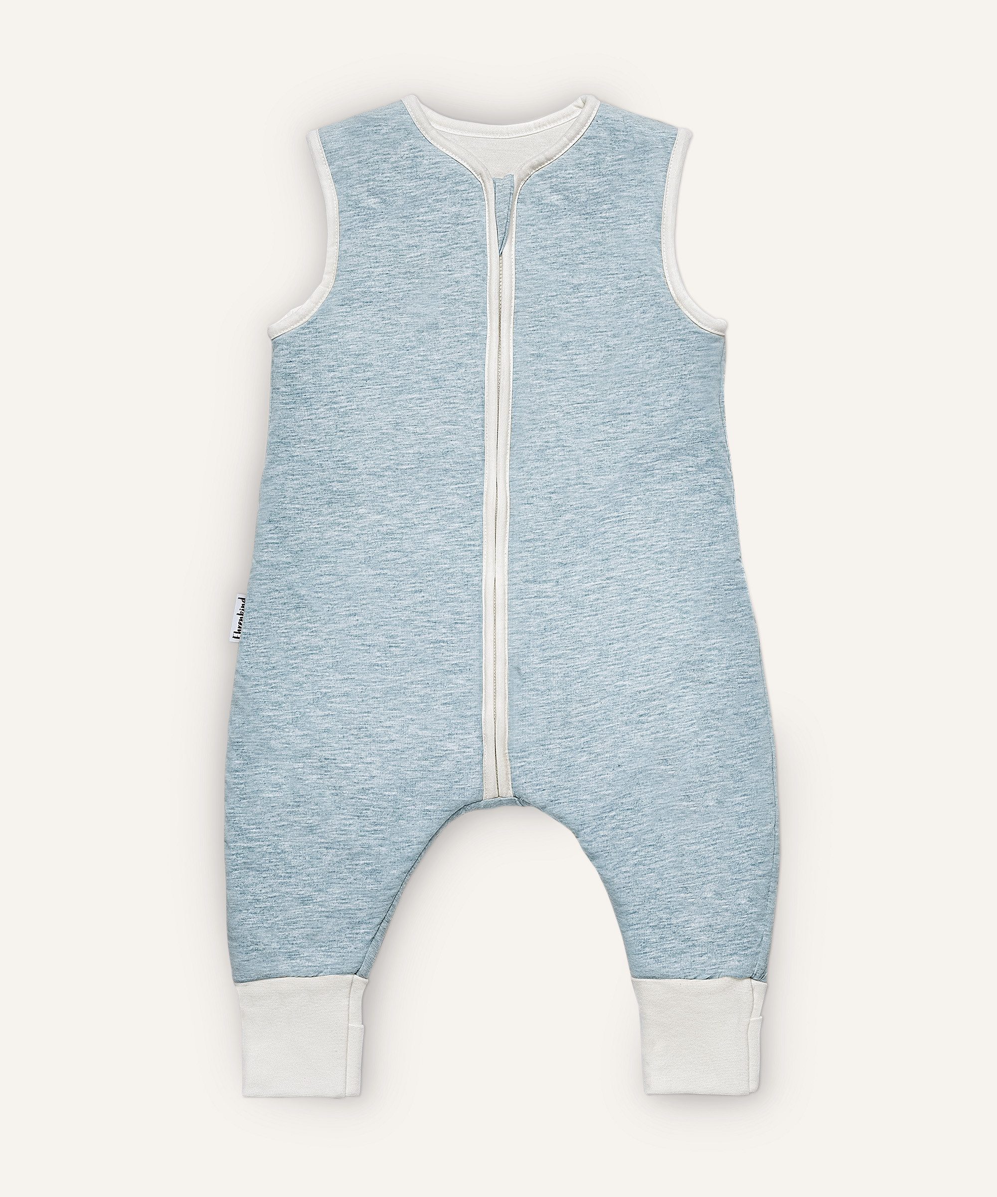 Babyschlafsack Ganzjahresschlafsack mit Beinen und Wollfüllung, 100% Bio-Baumwolle