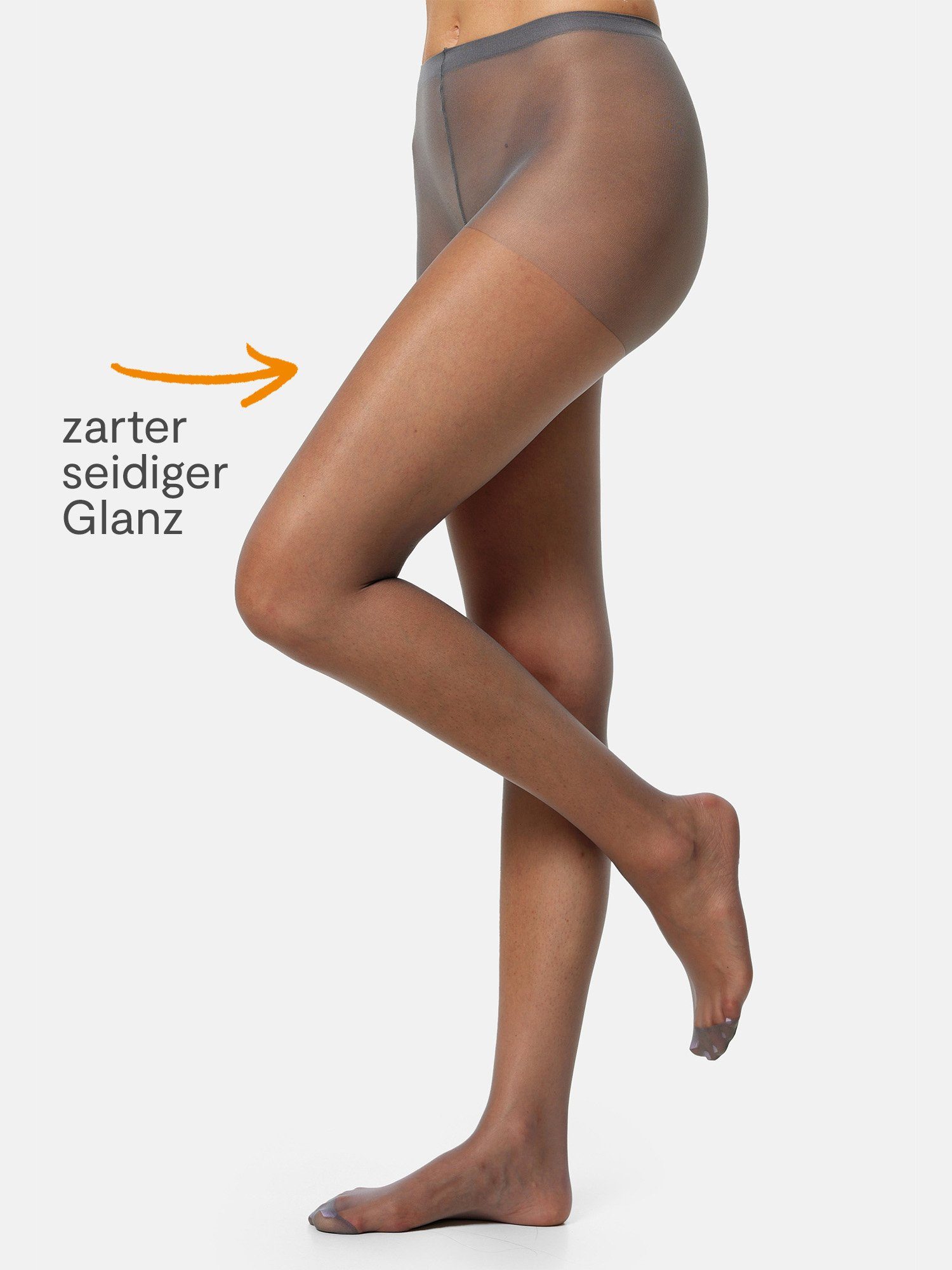 Nur Die Feinstrumpfhose Seidenfein 15 DEN Damen (1er/3er/6er/9er Pack 1 St) nylon transparent Fein-strumpfhose durchsichtig frauen multipack glanz