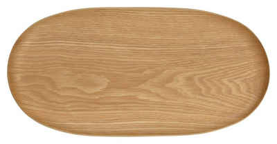 ASA SELECTION Dekotablett WOOD, Holztablett, Braun, B 31 cm, T 15 cm, Weidenholz, oval